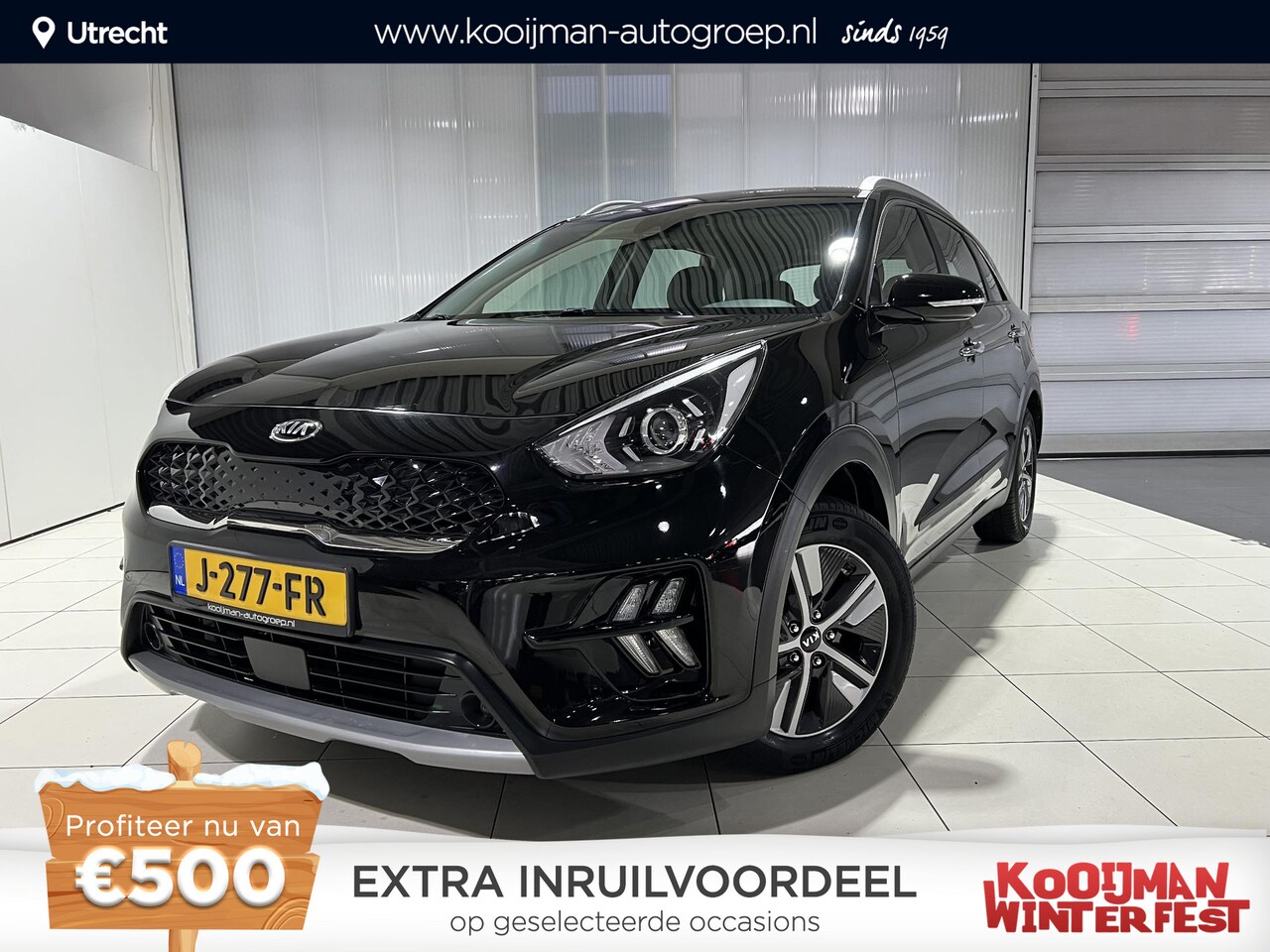 Kia Niro - 1.6 GDi Hybrid DynamicLine Apple Carplay/Android Auto, Navigatie, Camera. - AutoWereld.nl