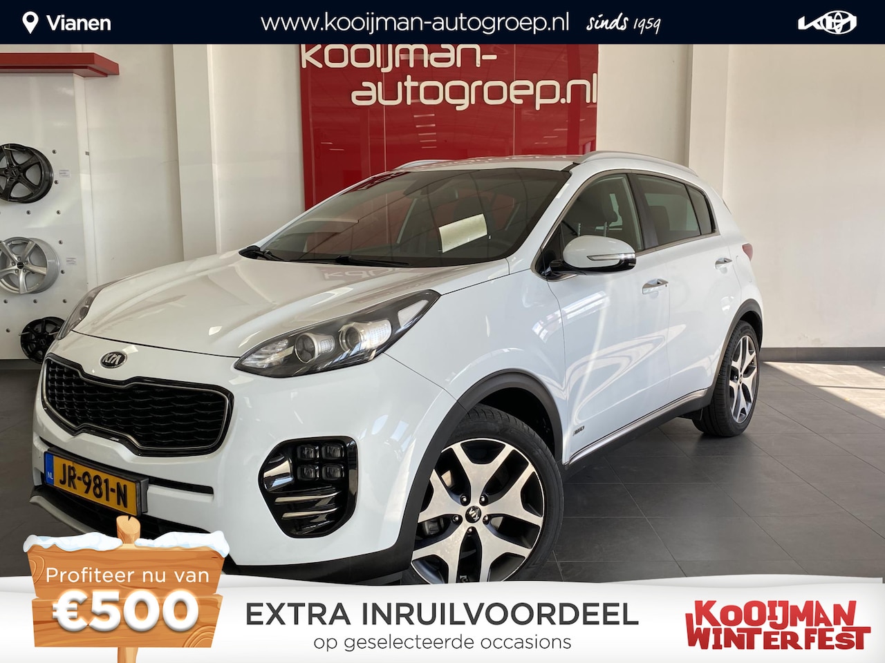 Kia Sportage - 1.6 T-GDI 4WD GT-Line First Edition Automaat , Trekhaak 1.600 kg trekgewicht: Ideale carav - AutoWereld.nl