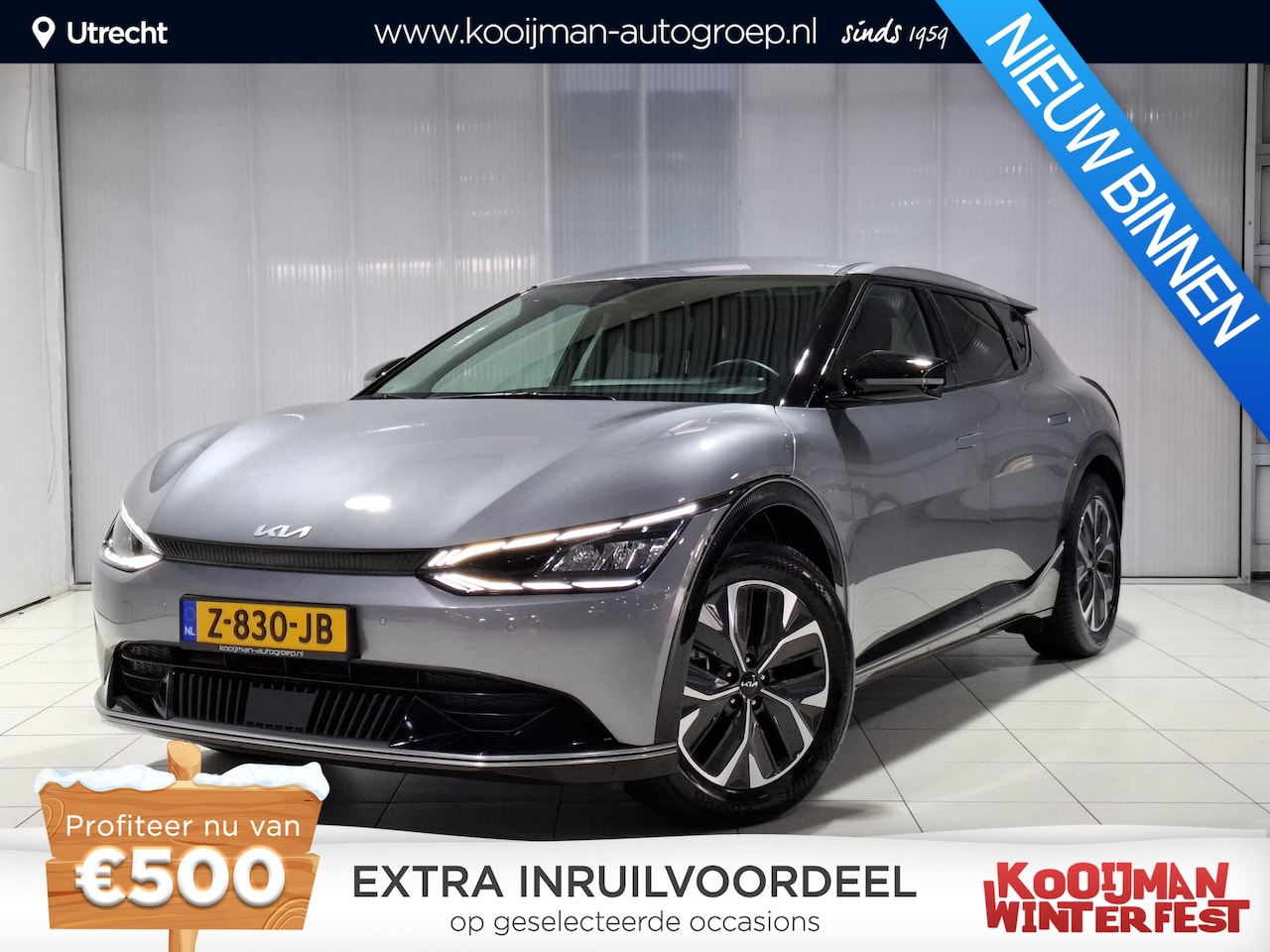 Kia EV6 - Plus 77.4 kWh Trekhaak, Btw auto, NL auto, Apple Carplay/Android Auto, Navigatie, Stoel en - AutoWereld.nl