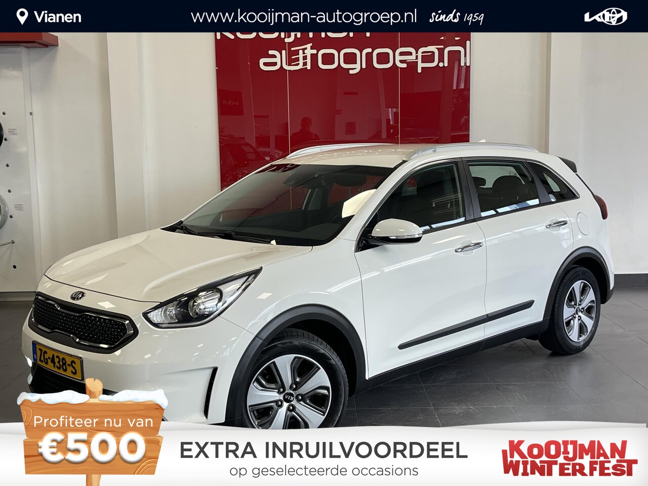 Kia Niro - 1.6 GDi Hybrid DynamicLine | Apple Carplay/Android Auto | Cruise control | Parkeersensoren - AutoWereld.nl