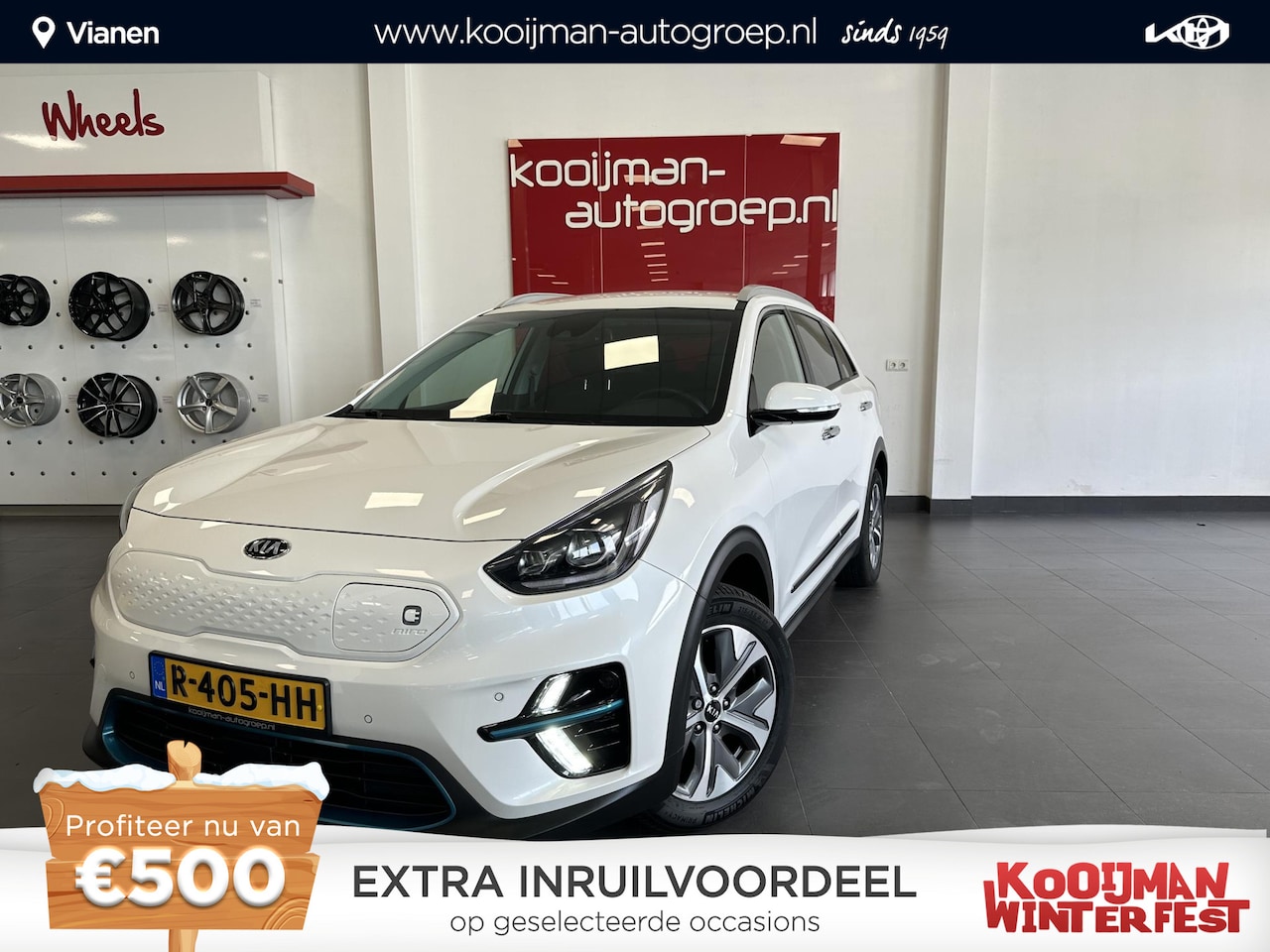 Kia e-Niro - DynamicLine 64 kWh BTW auto , Volledig leder , Stoel/stuurverwarming , Full map navigatie - AutoWereld.nl