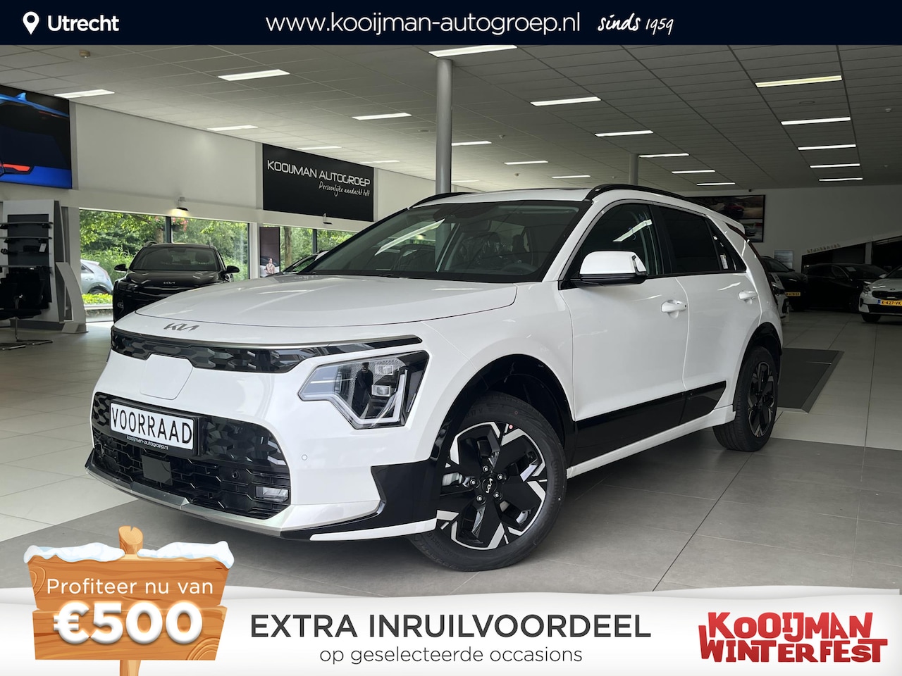 Kia Niro EV - DynamicPlusLine 64.8 kWh Geregistreerde voorraad auto, Geheel nieuw, Direct leverbaar. - AutoWereld.nl