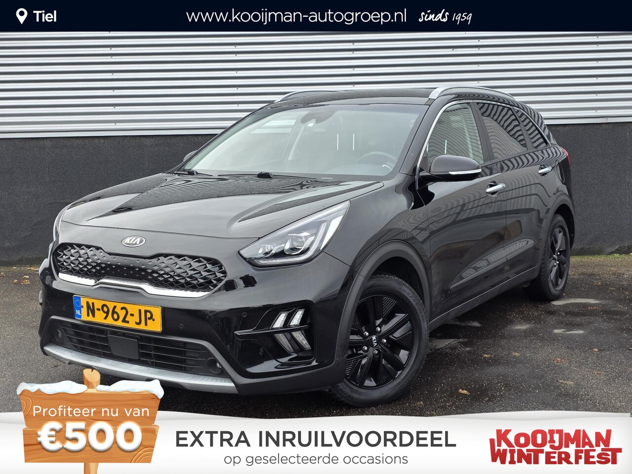 Kia Niro - 1.6 GDi Hybrid DynamicPlusLine Navigatie, Lederen bekleding, Stoel- & Stuurwiel verwarmd, - AutoWereld.nl