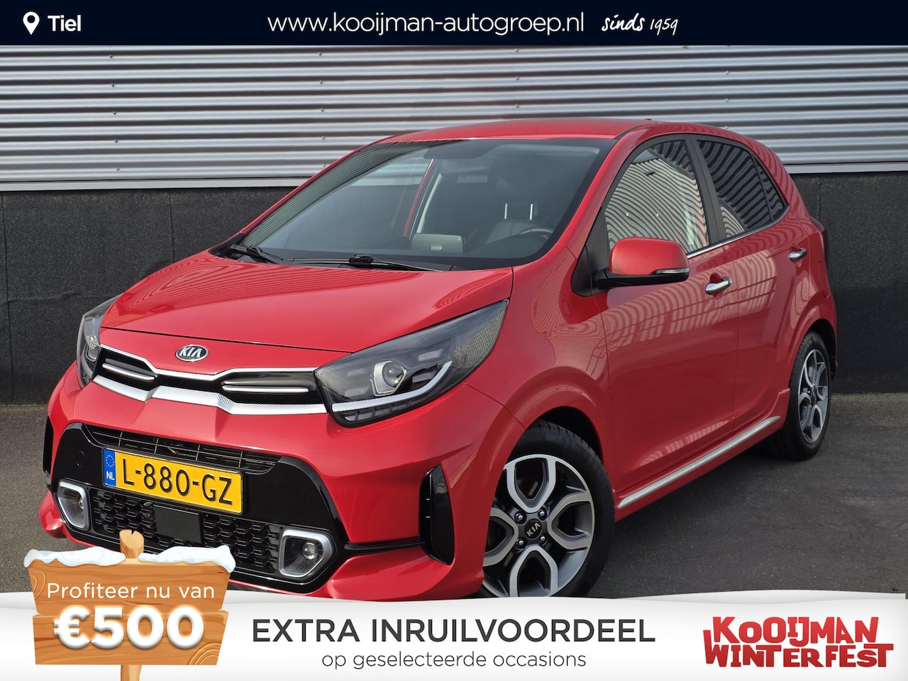 Kia Picanto - 1.0 DPi GT-Line Lederen bekleding, Navigatie, Parkeersensoren, privacy glass, Smart Key, C - AutoWereld.nl