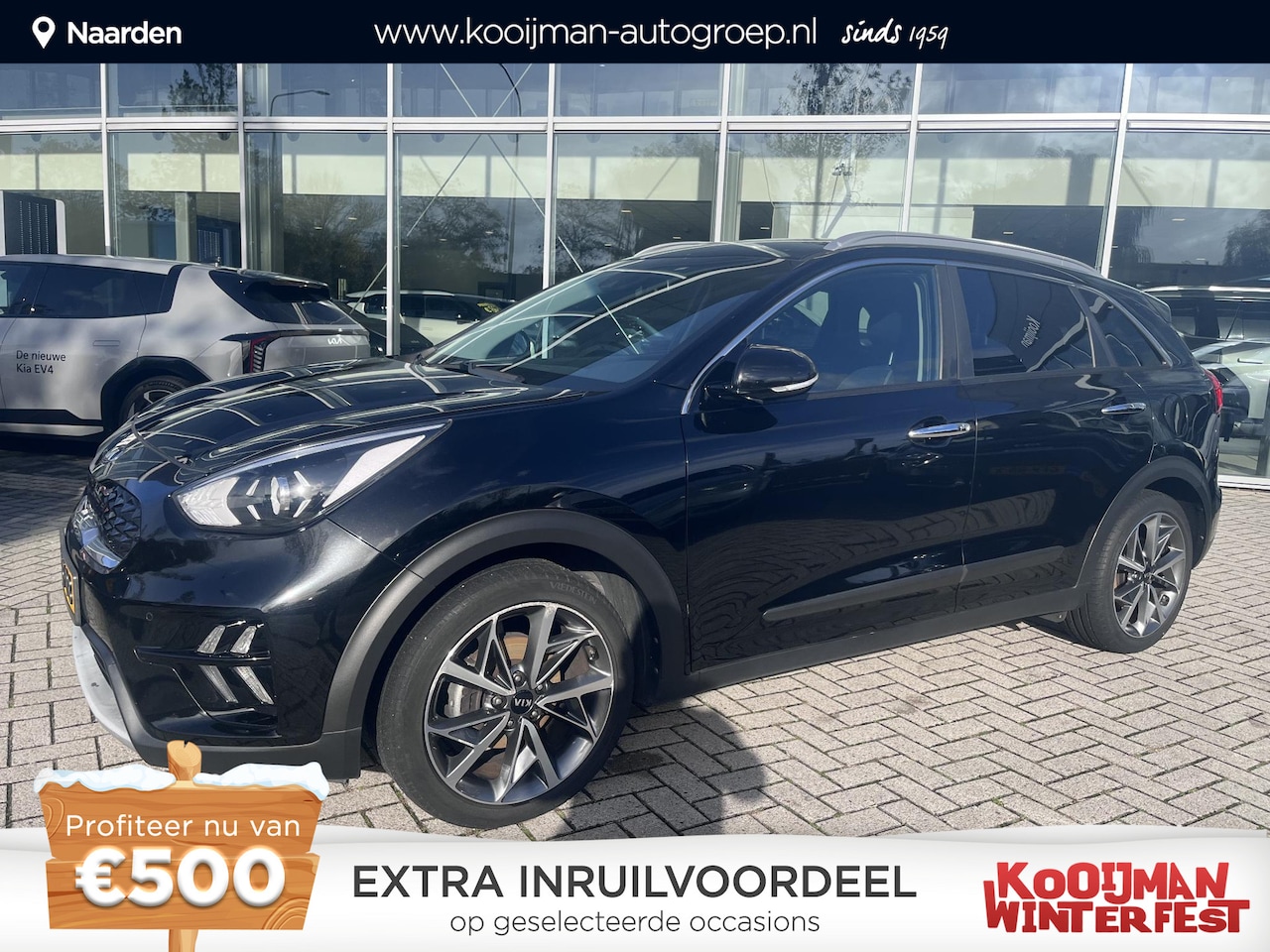 Kia Niro - 1.6 GDi Hybrid DynamicPlusLine Trekhaak|camera|Stoelverwarming|Cruise control|1300kg trekg - AutoWereld.nl