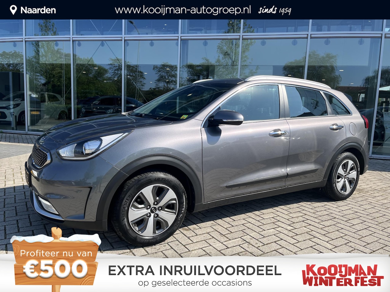 Kia Niro - 1.6 GDi Hybrid DynamicLine Automaat| Cruise control | Apple Carplay/Android auto | Achteru - AutoWereld.nl