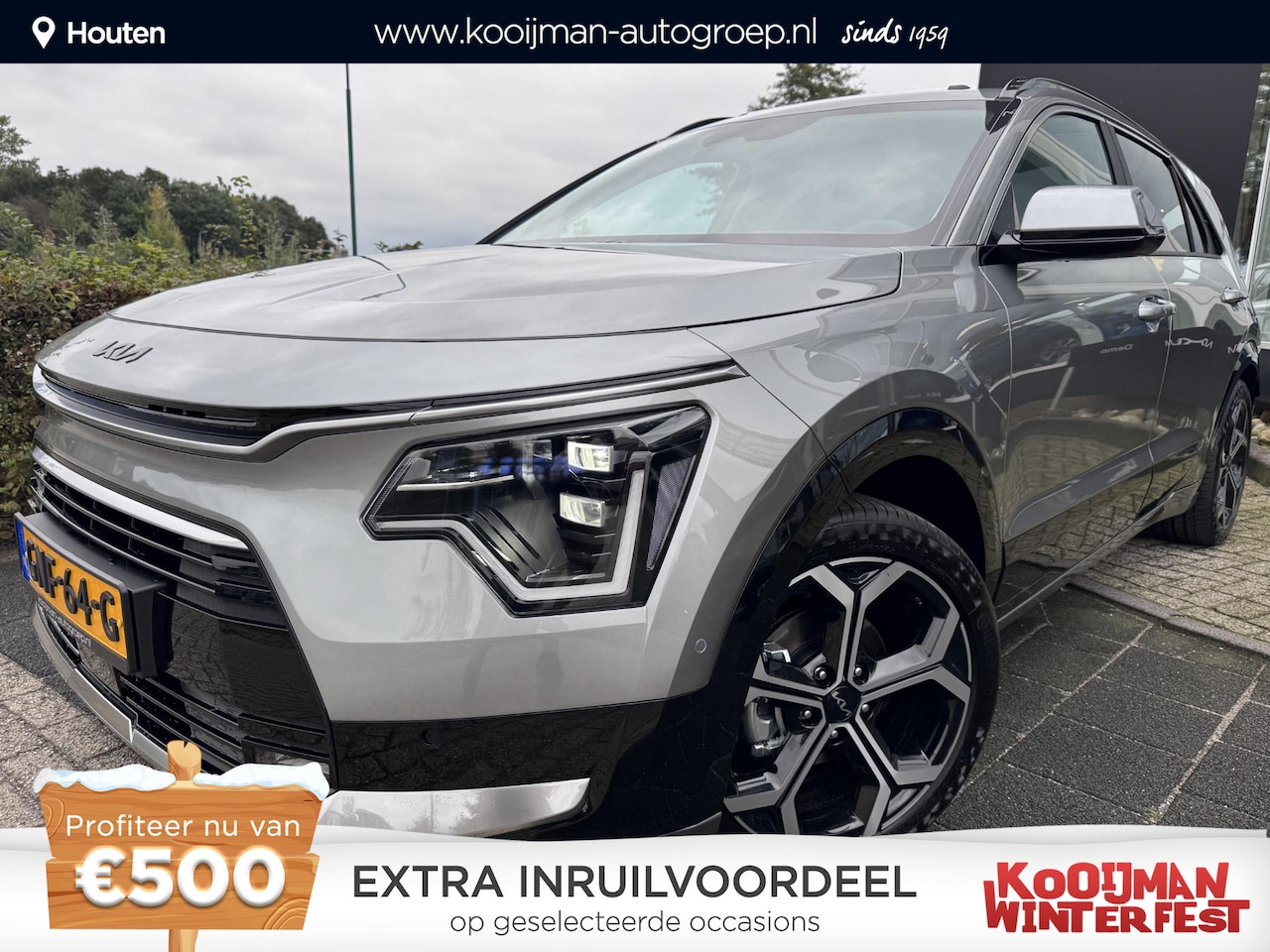 Kia Niro - 1.6 GDi Hybrid ExecutiveLine 1.6 GDi Hybrid ExecutiveLine , 18 inch lichtmetalen velgen, Zwarte logo's, Schuif/Kantelda - AutoWereld.nl