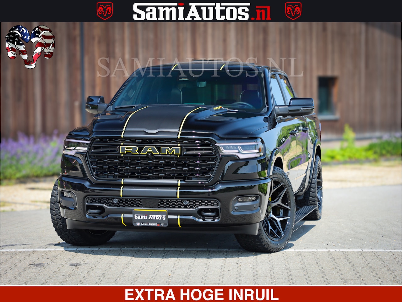 Dodge Ram 1500 - Limited Night High Output 540HP 706Nm | Massage + Full Option | De Meest Luxe en Volle Pic - AutoWereld.nl