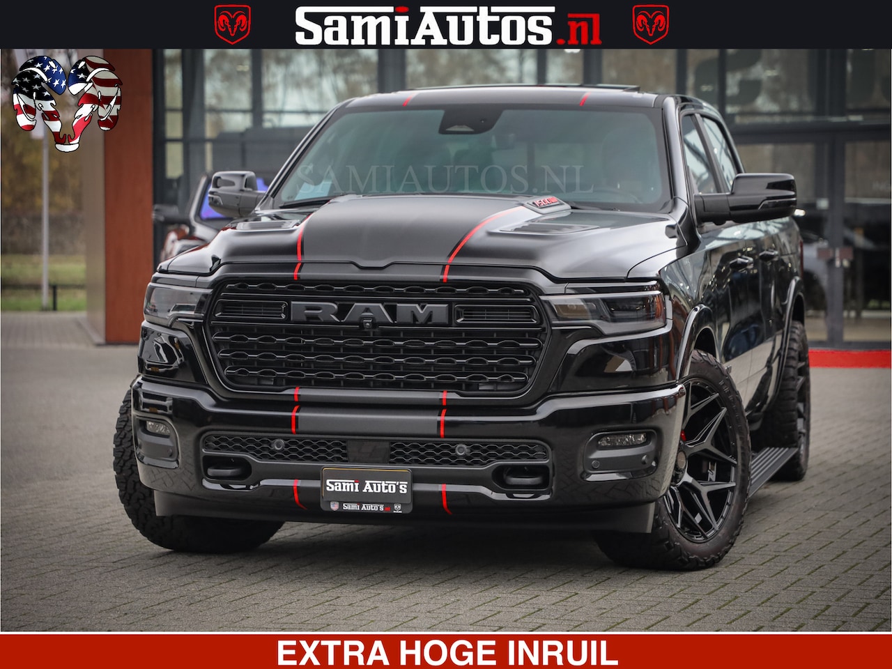Dodge Ram 1500 - Limited Night High Output 540HP 706Nm | Massage + Full Option | De Meest Luxe en Volle Pic - AutoWereld.nl