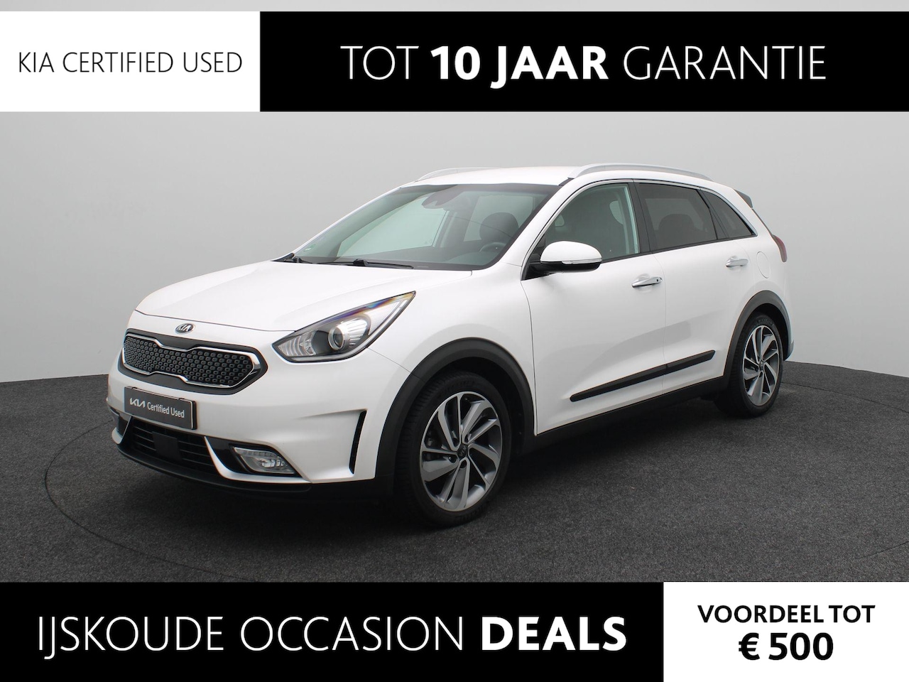 Kia Niro - 1.6 GDi Hybrid ExecutiveLine Leder | Stoelverwarming | Xenon | Keyless | Trekhaak | Camera - AutoWereld.nl