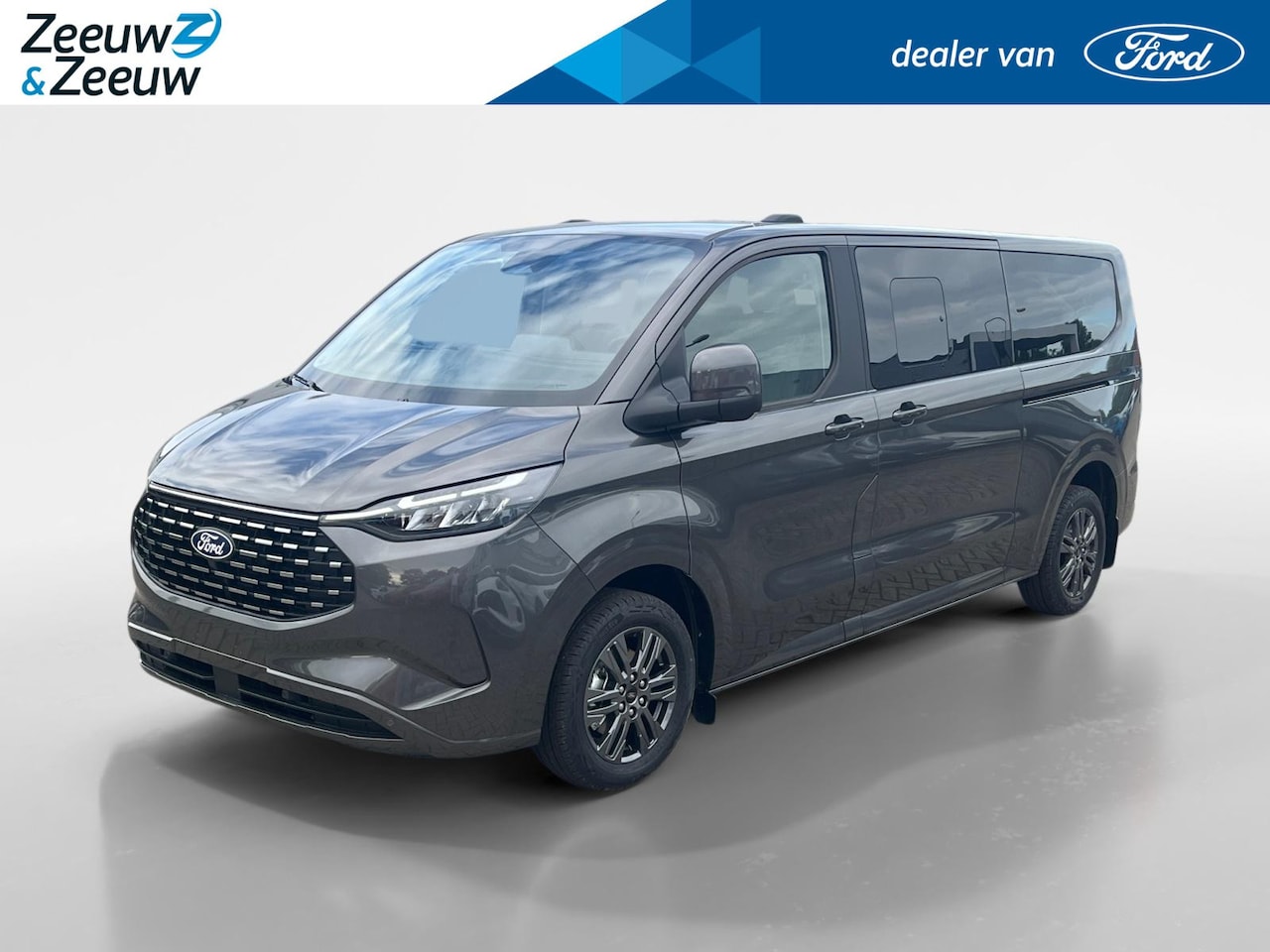 Ford Model T - Custom 340 L2 Titanium 2.5 PHEV 233 pk | 9-persoons | TE BESTELLEN | Dual-zone airco | Ink - AutoWereld.nl