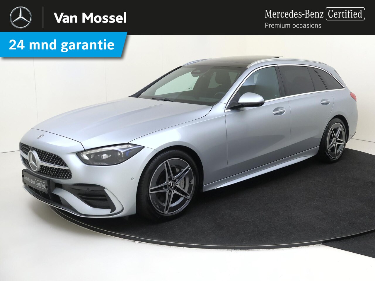 Mercedes-Benz C-klasse Estate - 180 AMG Line Panoramadak / Privacy Glass/ Memory Seats / 360 Camera / Stoelverwarming - AutoWereld.nl