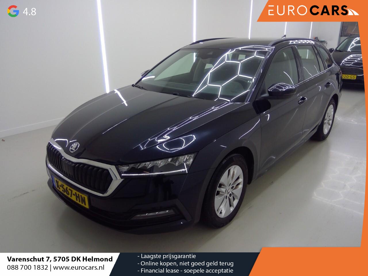 Skoda Octavia Combi - 1.0 e-TSI Business Edition Airco ECC Navi Carplay PDC VA DAB+ Full LED Cruise Control - AutoWereld.nl