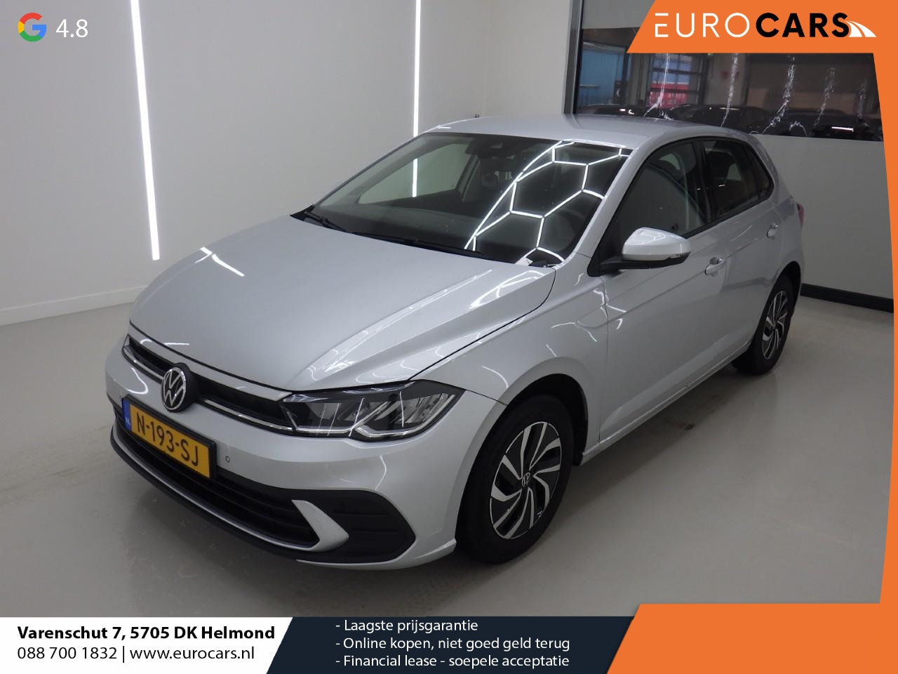 Volkswagen Polo - 1.0 TSI Life Airco Caplay Navi Cruise Control Full LED PDC Voor/Achter 15" LM Velgen - AutoWereld.nl