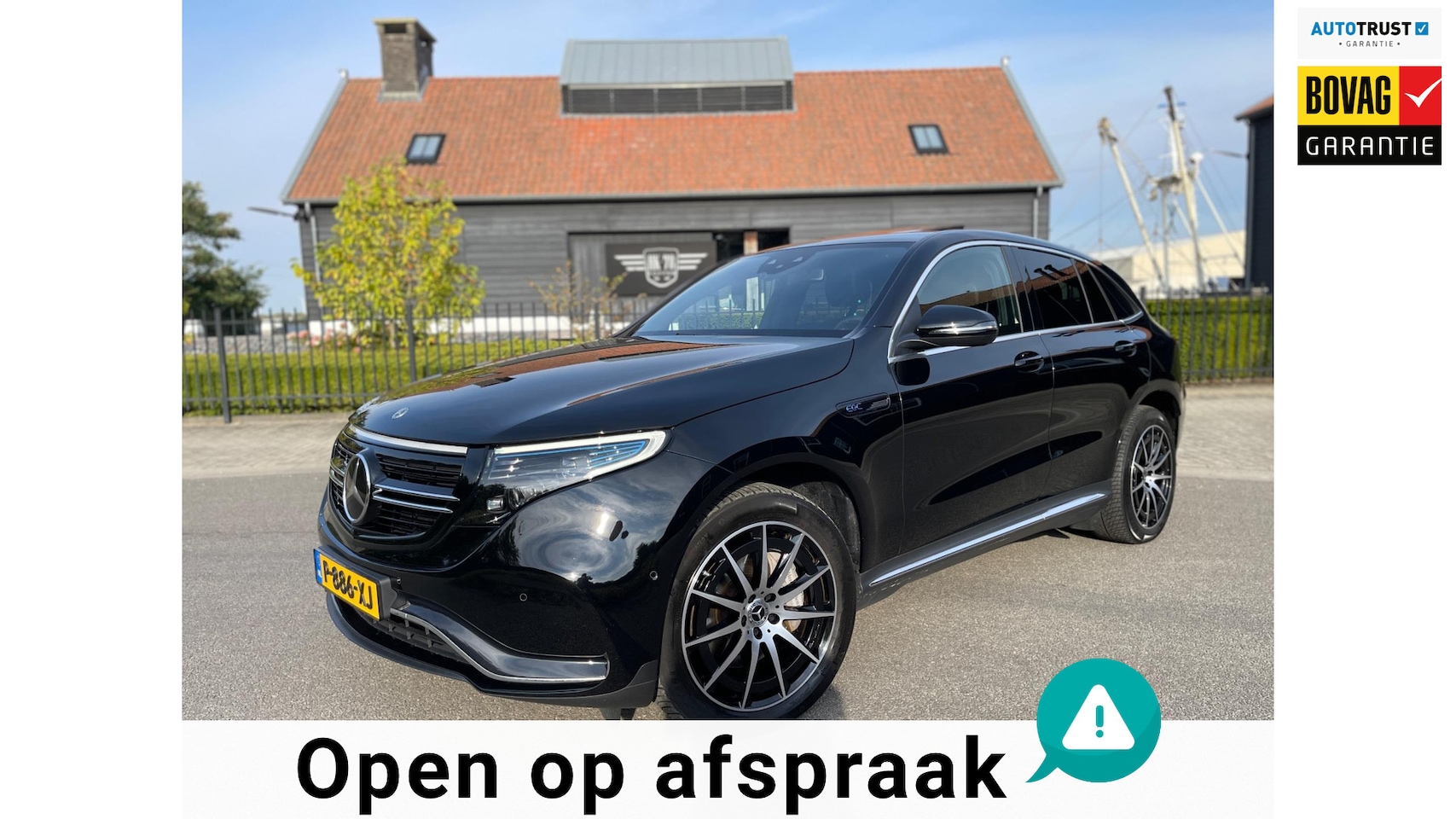 Mercedes-Benz EQC - 400 4MATIC 80KW soh 96.4% AMG-LINE PANORAMA-SCHUIFDAK 360" CAMERA - AutoWereld.nl