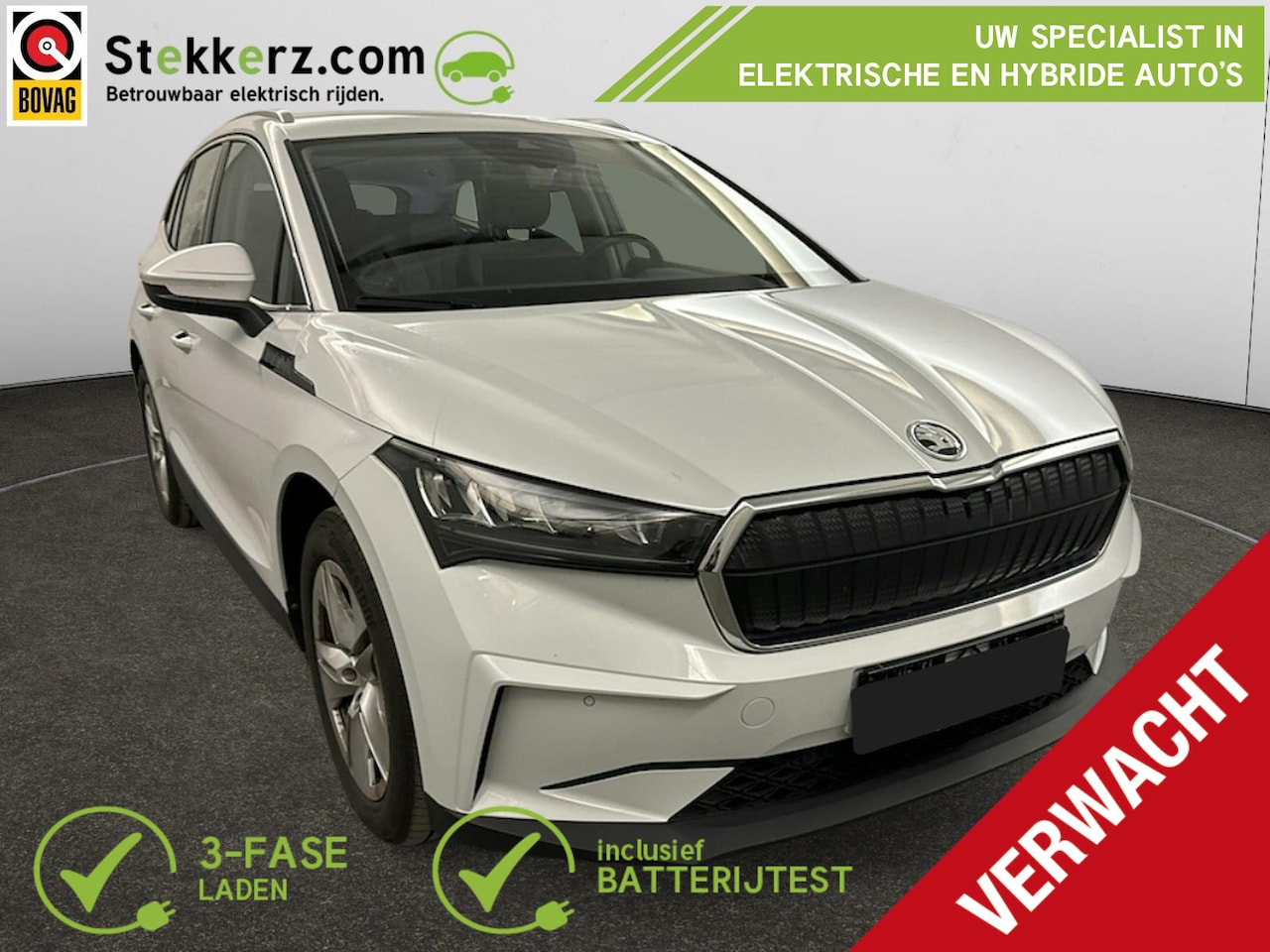 Skoda Enyaq iV - 80 Autom. Trekhaak, Stoel/stuur Verw. - AutoWereld.nl