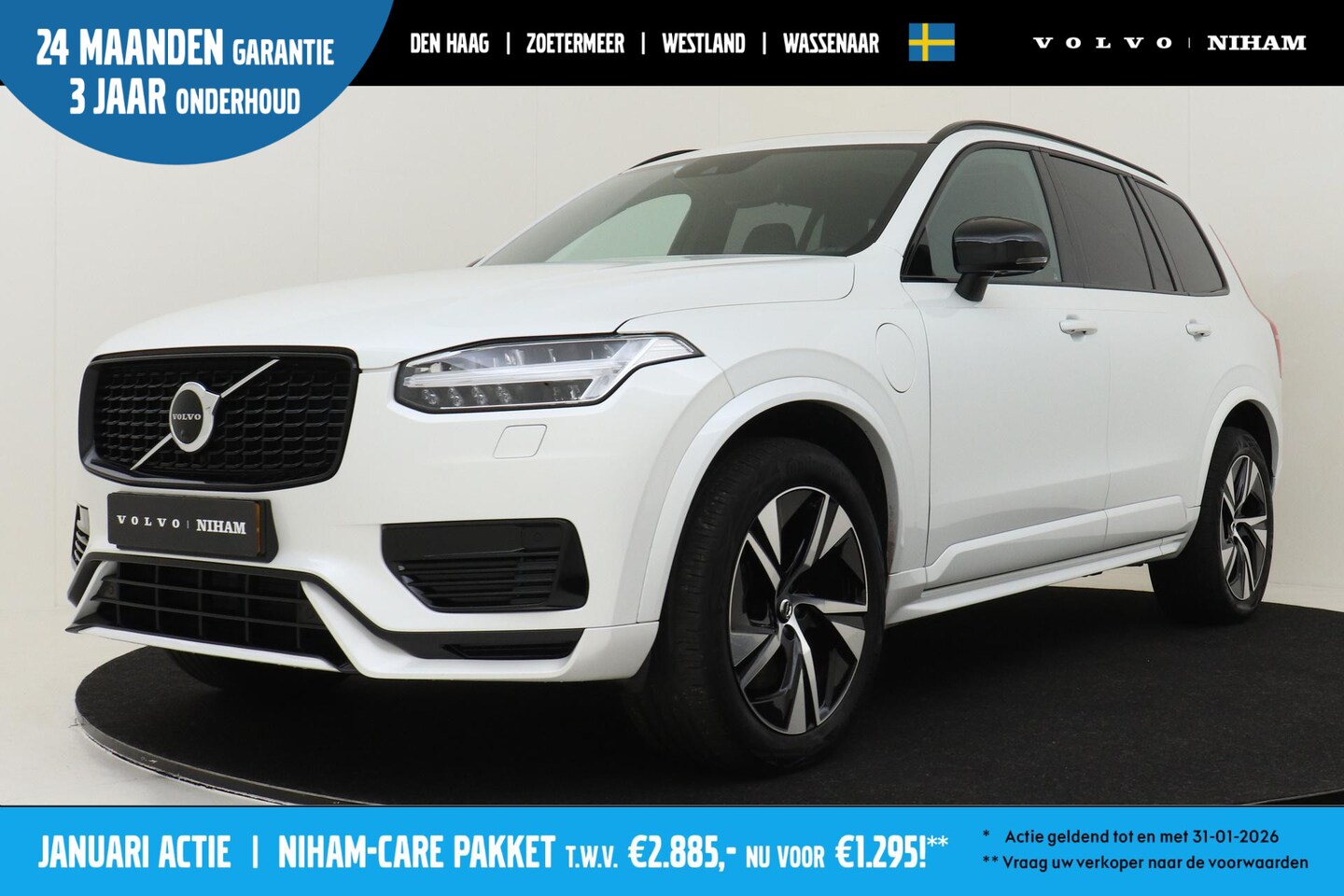 Volvo XC90 - T8 RECHARGE AWD R-DESIGN *LONG RANGE* -PANO.DAK|BOWERS&WILKINS|LUCHTVERING|TREKHAAK|MEMORY - AutoWereld.nl
