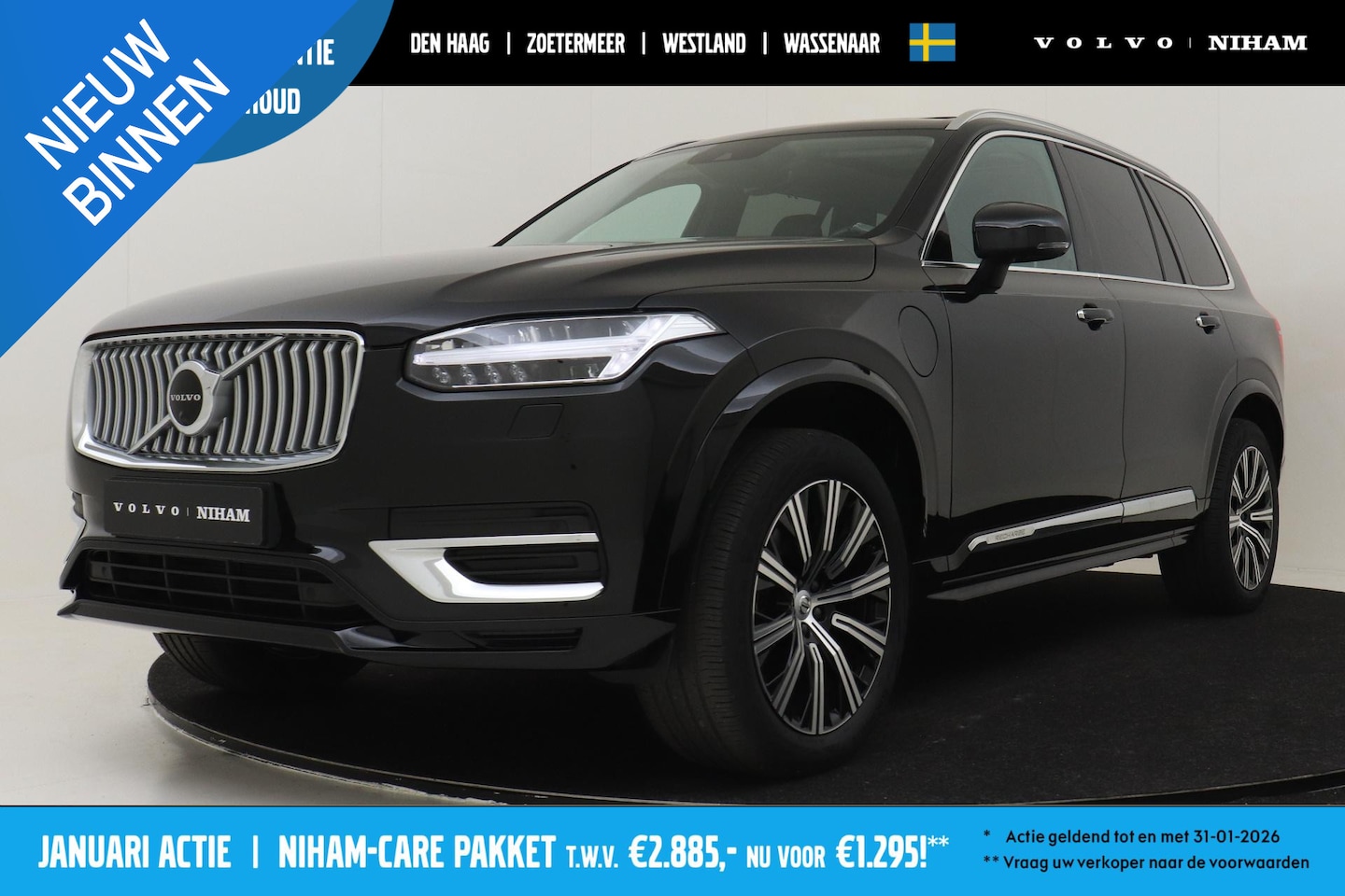 Volvo XC90 - T8 RECHARGE AWD INSCRIPTION *LONG RANGE* -PANO.DAK|HARMAN/KARDON|ADAP.LED|360°CAM|TREKHAAK - AutoWereld.nl