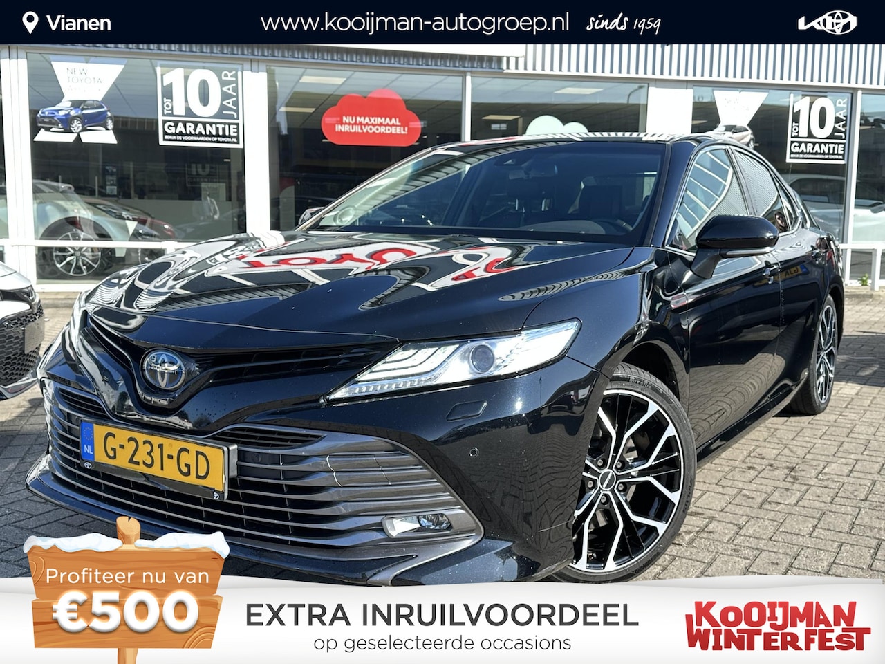 Toyota Camry - 2.5 Hybrid Premium STOELVERWARMING, ZEER LUXE!!! - AutoWereld.nl
