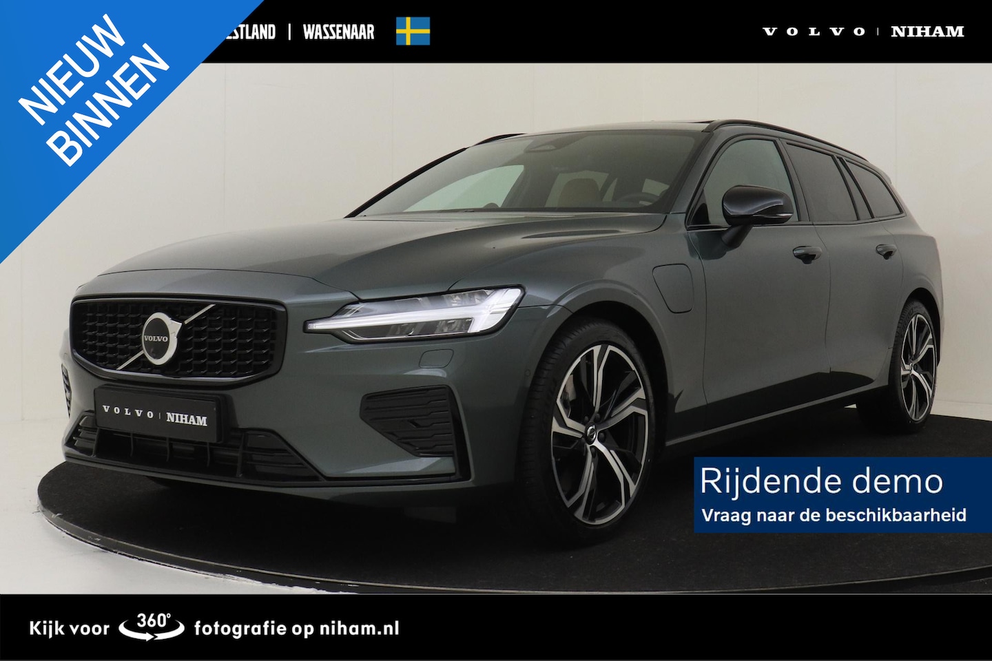 Volvo V60 - T8 PLUG-IN HYBRID AWD ULTRA DARK -PANO.DAK|BOWERS&WILKINS|GEVENT.LEDER+MASSAGE|360°CAM|HEA - AutoWereld.nl