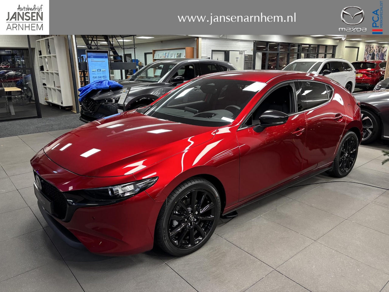 Mazda 3 - HB 2.5 e-SkyActiv-G M Hybrid 140 Homura , Demovoordeel € 5.500,-, Automaat, Navi, Adap.Cru - AutoWereld.nl