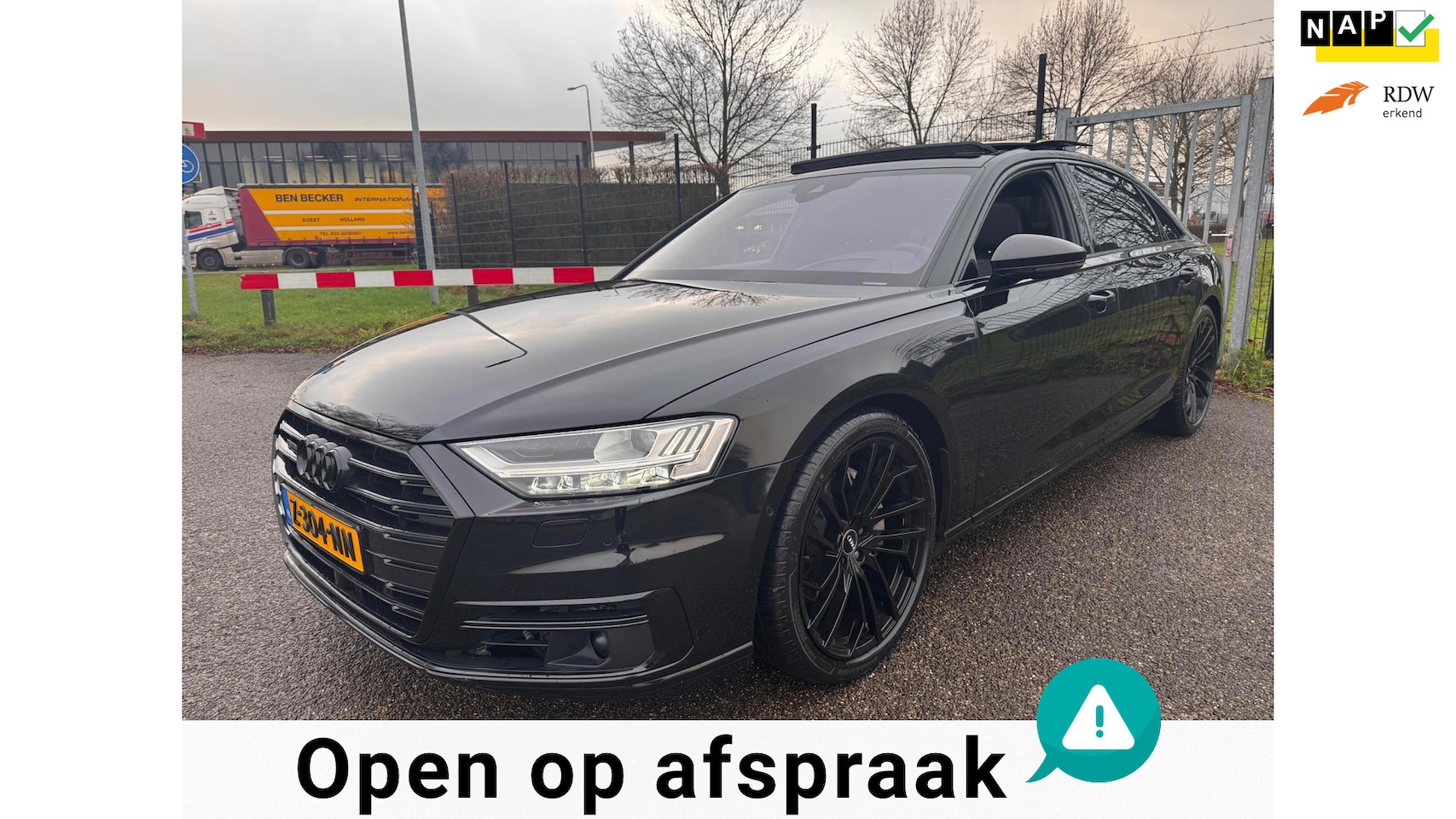 Audi A8 - 50 TDI quattro Lang Pro Line Plus Pano B&O HuD 21inch Blackpack - AutoWereld.nl
