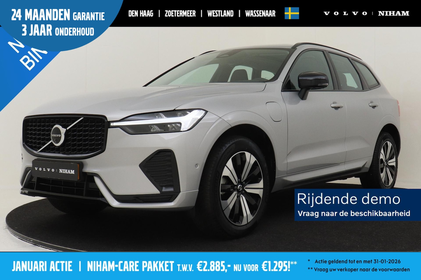 Volvo XC60 - T6 PLUG-IN HYBRID AWD PLUS DARK -PANO.DAK|POWER-SEATS|360°CAM|TREKHAAK - AutoWereld.nl