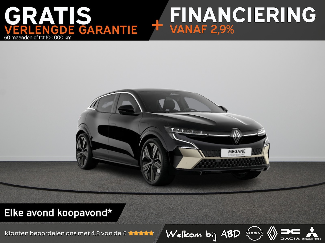 Renault Mégane E-Tech - Iconic Comfort range | Adaptive Vision LED koplampen met geïntegreerde mistlampfunctie | E - AutoWereld.nl