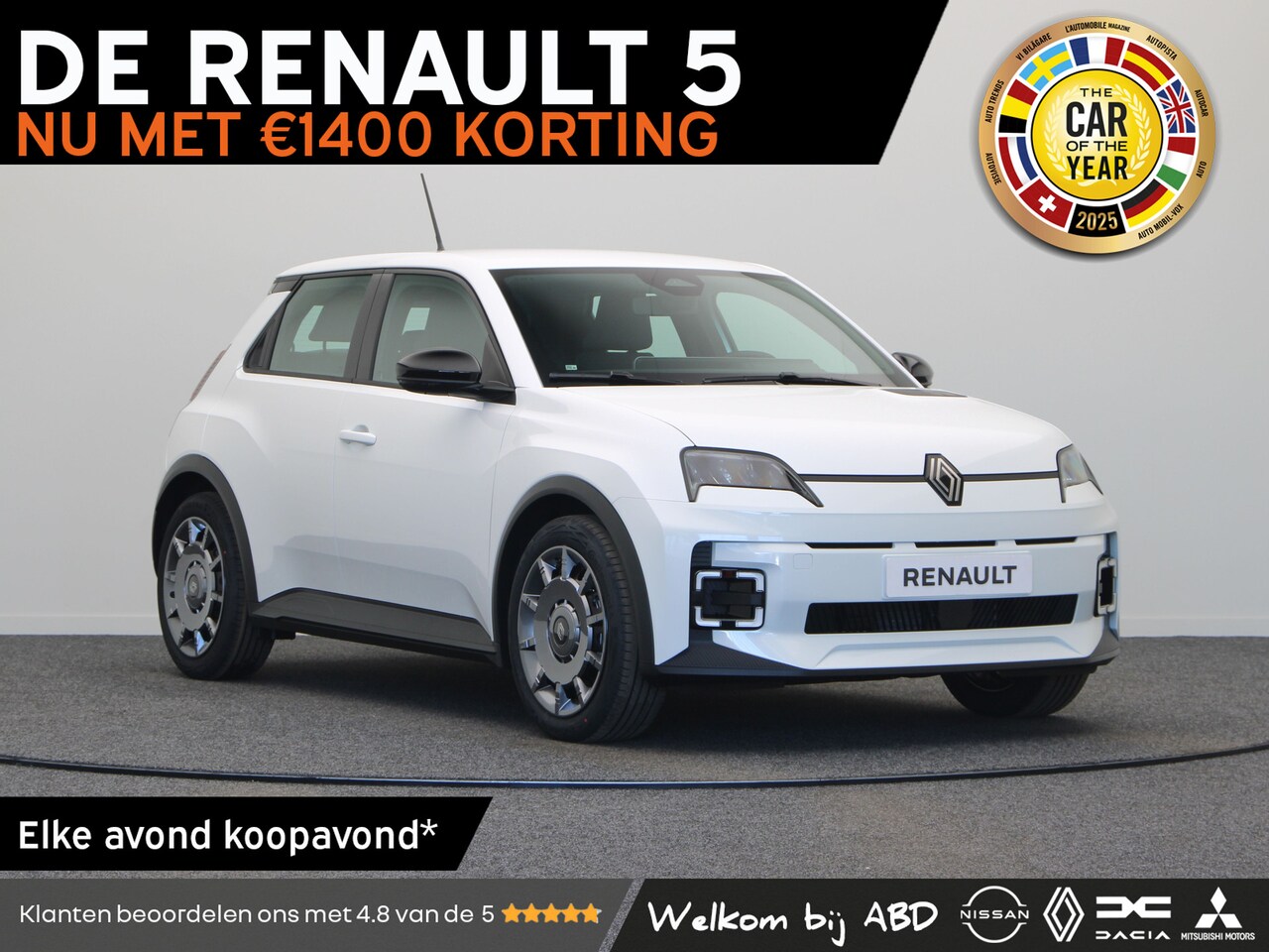 Renault 5 - Evolution Urban range | Cruise control met snelheidsbegrenzer | Full LED koplampen | ISOFI - AutoWereld.nl