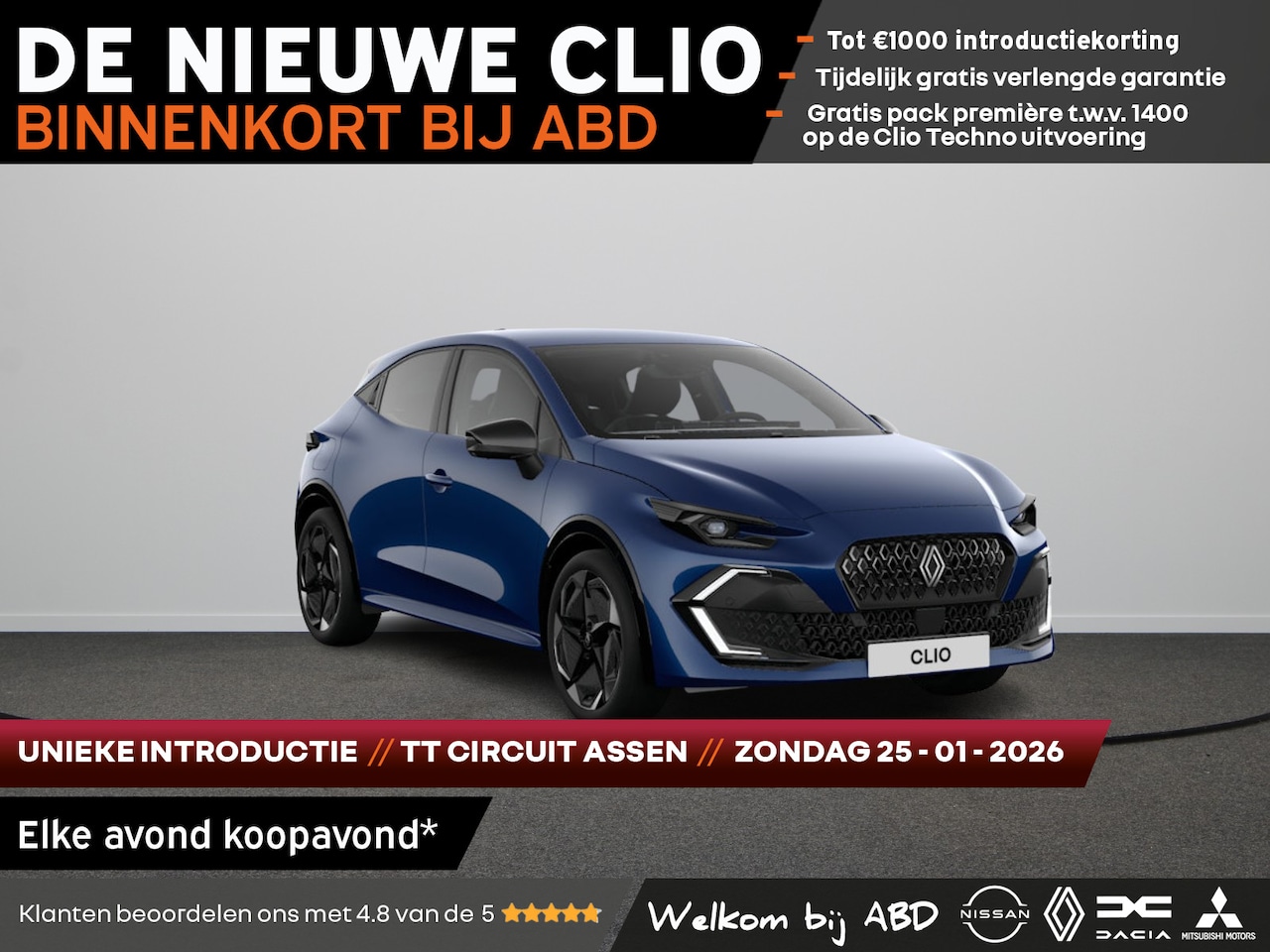 Renault Clio - Techno Full hybrid | Achteruitrijcamera | Adaptive Cruise Control | Elektronisch geregelde - AutoWereld.nl