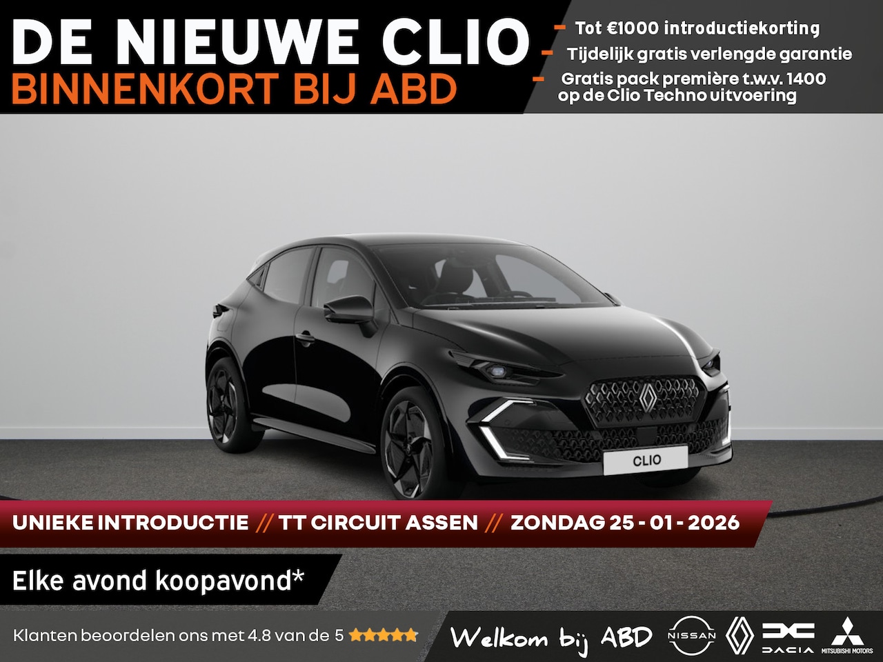 Renault Clio - Techno Full hybrid | Achteruitrijcamera | Adaptive Cruise Control | Elektronisch geregelde - AutoWereld.nl