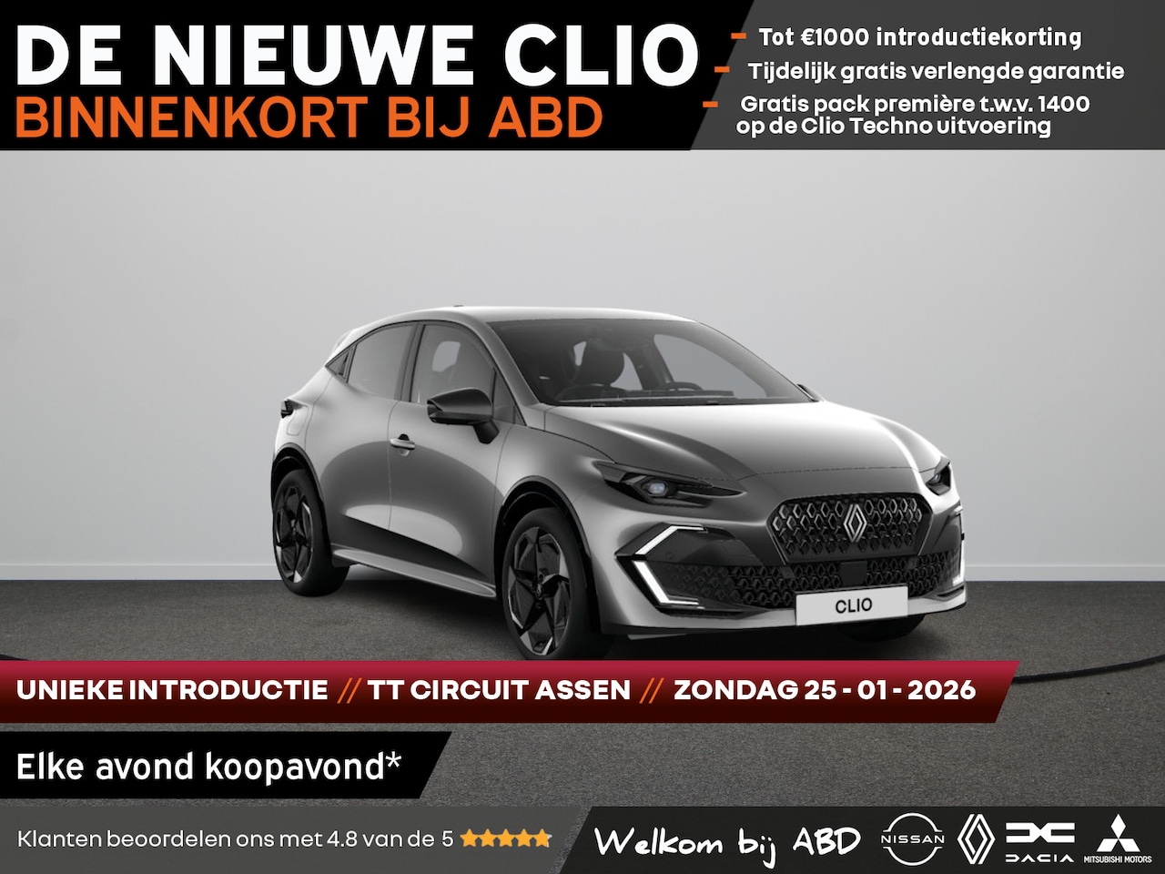 Renault Clio - Techno Full hybrid | Achteruitrijcamera | Adaptive Cruise Control | Elektronisch geregelde - AutoWereld.nl