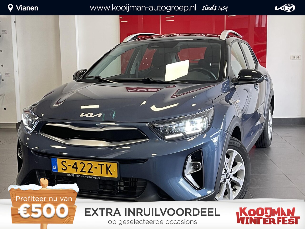 Kia Stonic - 1.0 T-GDi MHEV DynamicLine 1.0 T-GDi MHEV DynamicLine , Cruise control , Airco , Bluetooth , 6 versnellingen , LED ve - AutoWereld.nl