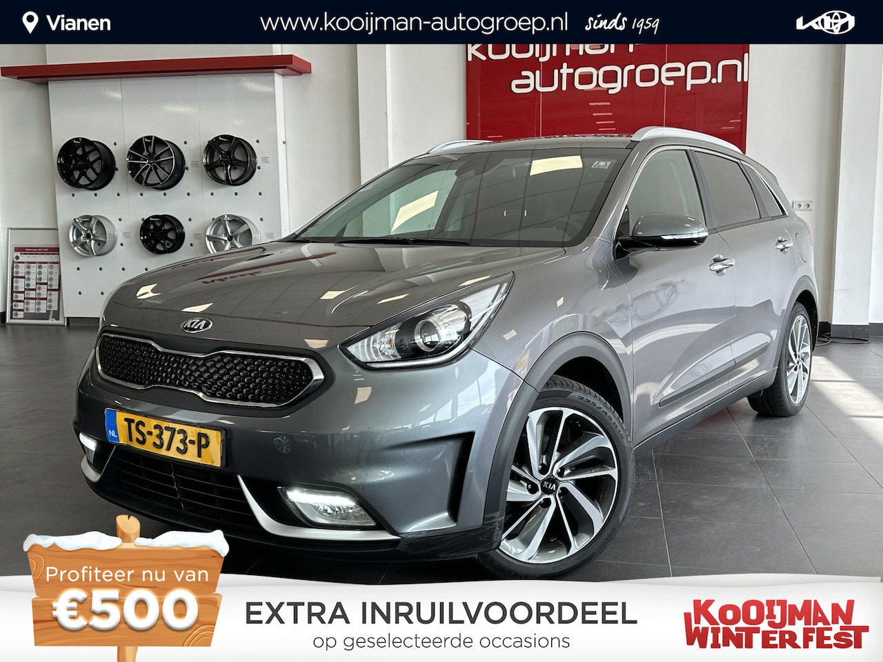 Kia Niro - 1.6 GDi Hybrid Edition Schuif-/kanteldak, navigatie, Apple CarPlay/Android Auto, stoel- & - AutoWereld.nl