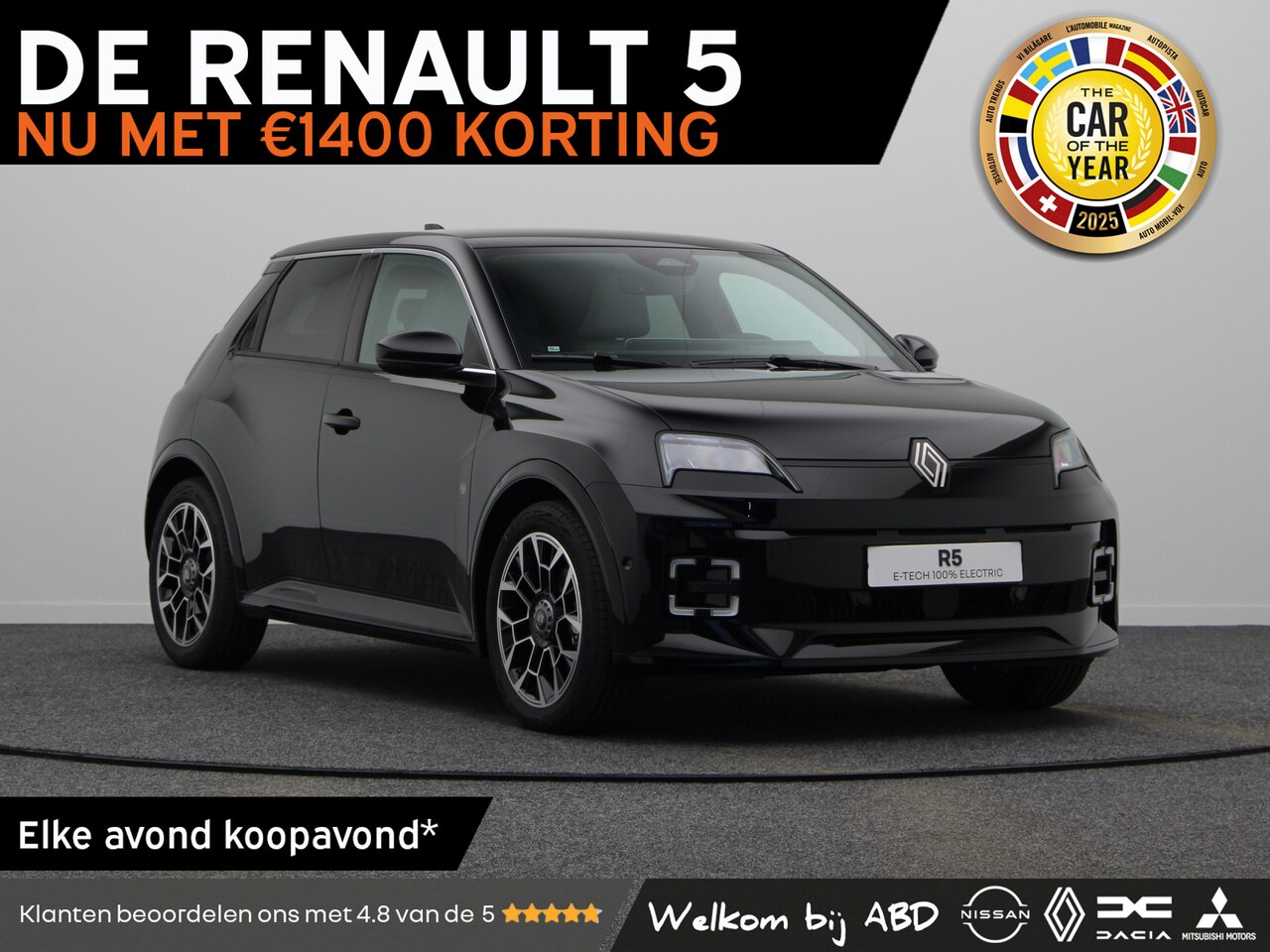 Renault 5 - Roland-Garros Comfort range | Achteruitrijcamera | Elektrisch verwarmbare voorstoelen | IS - AutoWereld.nl