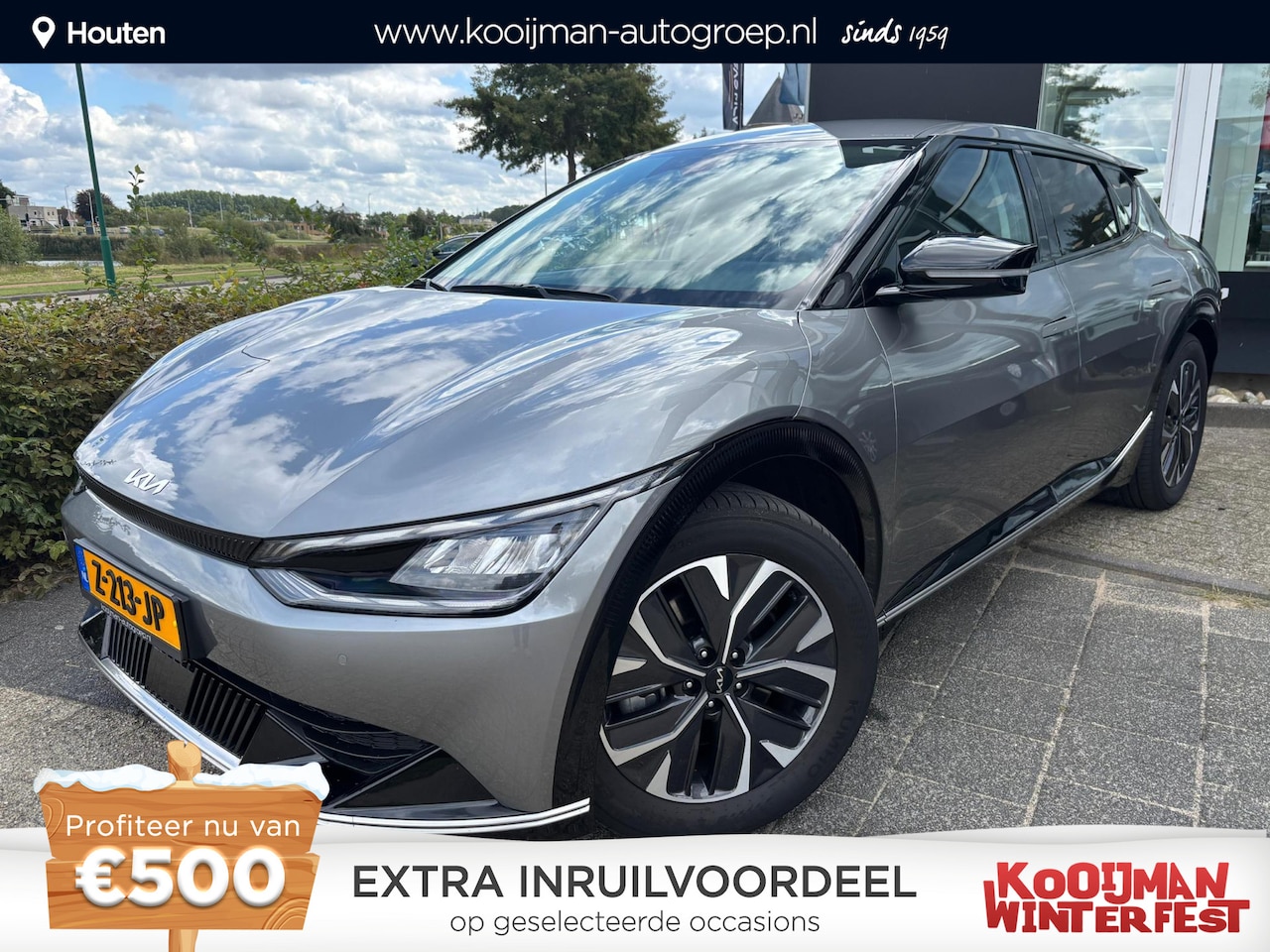 Kia EV6 - Plus 77.4 kWh Trekhaak, 800 Volt, Stoelventilatie/verwarming, Warmtepomp, BTW-Auto, Ledere - AutoWereld.nl