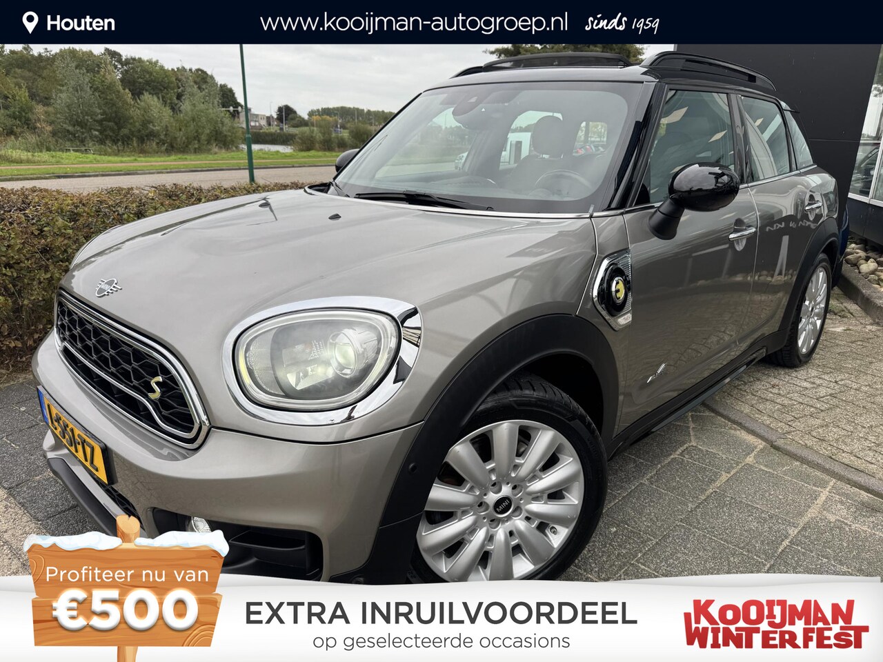 MINI Countryman - 1.5 Cooper S E ALL4 Chili , Eerste eigenaar, 18 Inch, Lederen bekleding, Achteruitrijcamer - AutoWereld.nl