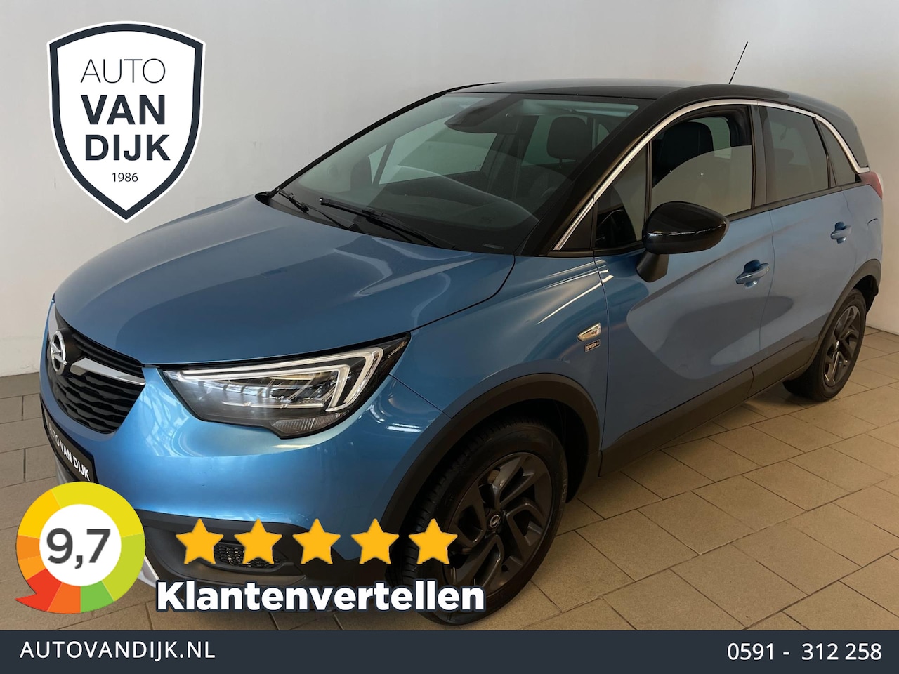Opel Crossland X - 1.2 Edition 2020 AIRCO NAVI VIA APP CRUISE BLUETOOTH LED APPLE CARPLAY VELGEN ZEER NETTE A - AutoWereld.nl