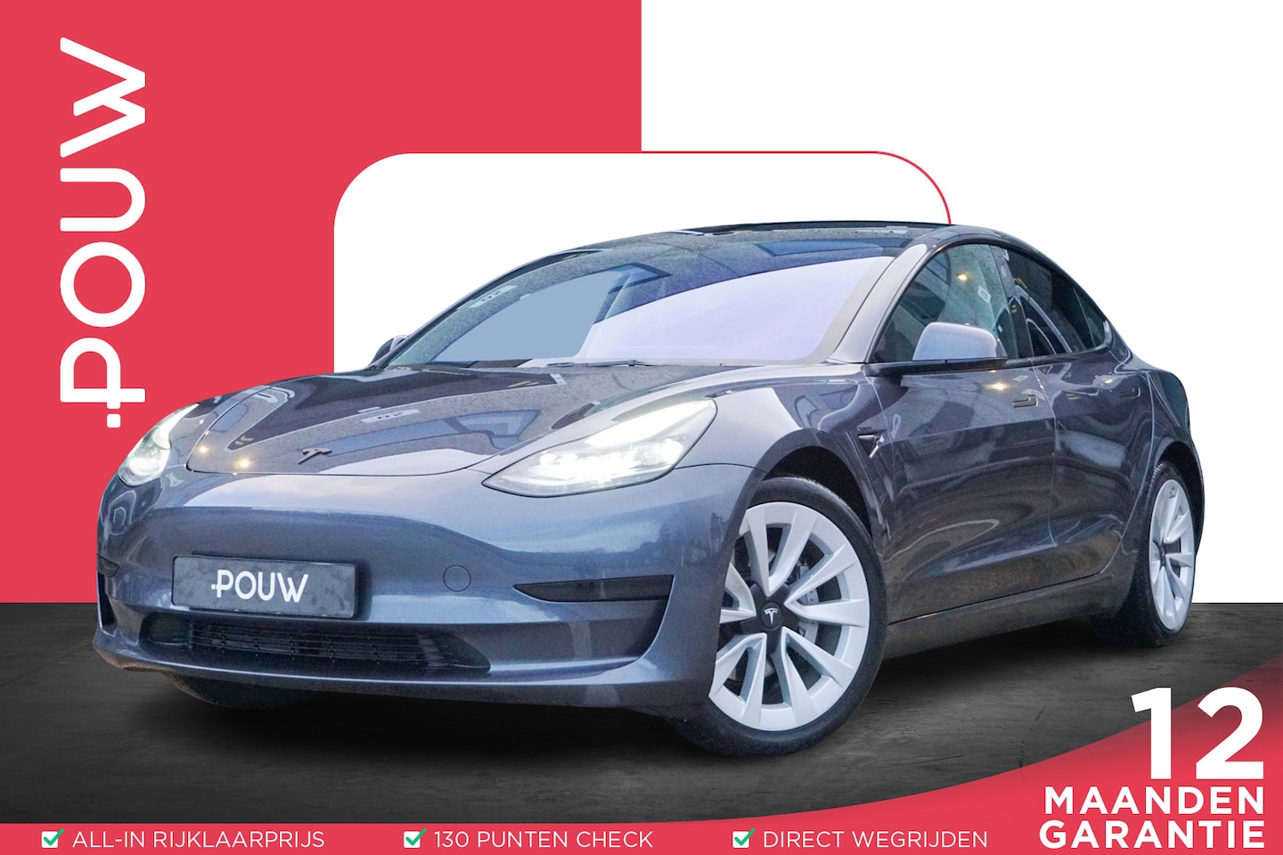 Tesla Model 3 - Standard RWD Plus 238pk 60 kWh | Stuur/Stoelverwarming | Apple CarPlay/Android Auto | Adap - AutoWereld.nl