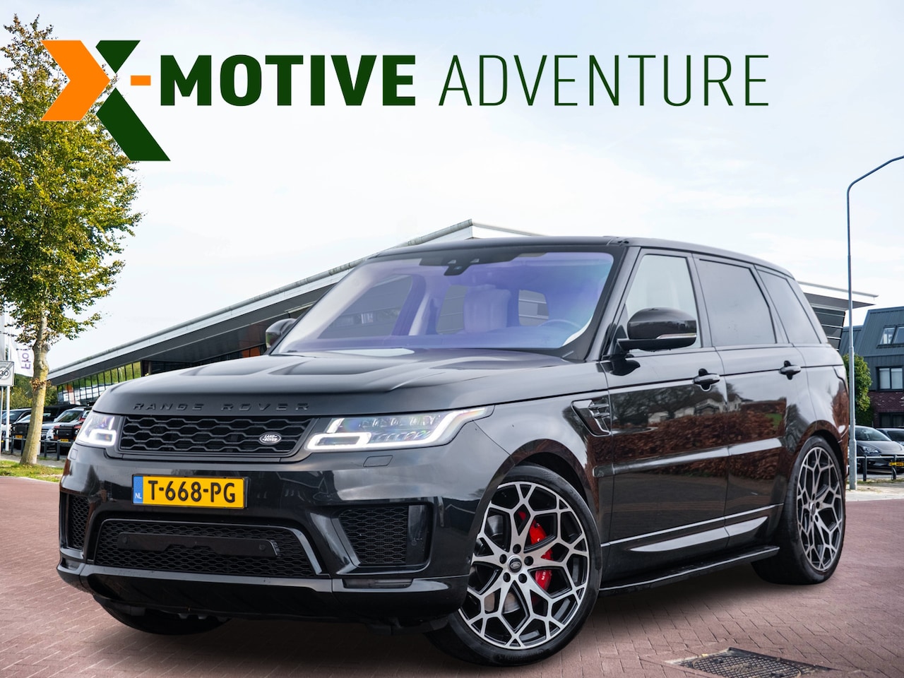 Land Rover Range Rover Sport - P400 HSE Dynamic | 23” Urban LM | Volleder | Carbon pack | Carbon SVR motorkap | Uitlaatst - AutoWereld.nl