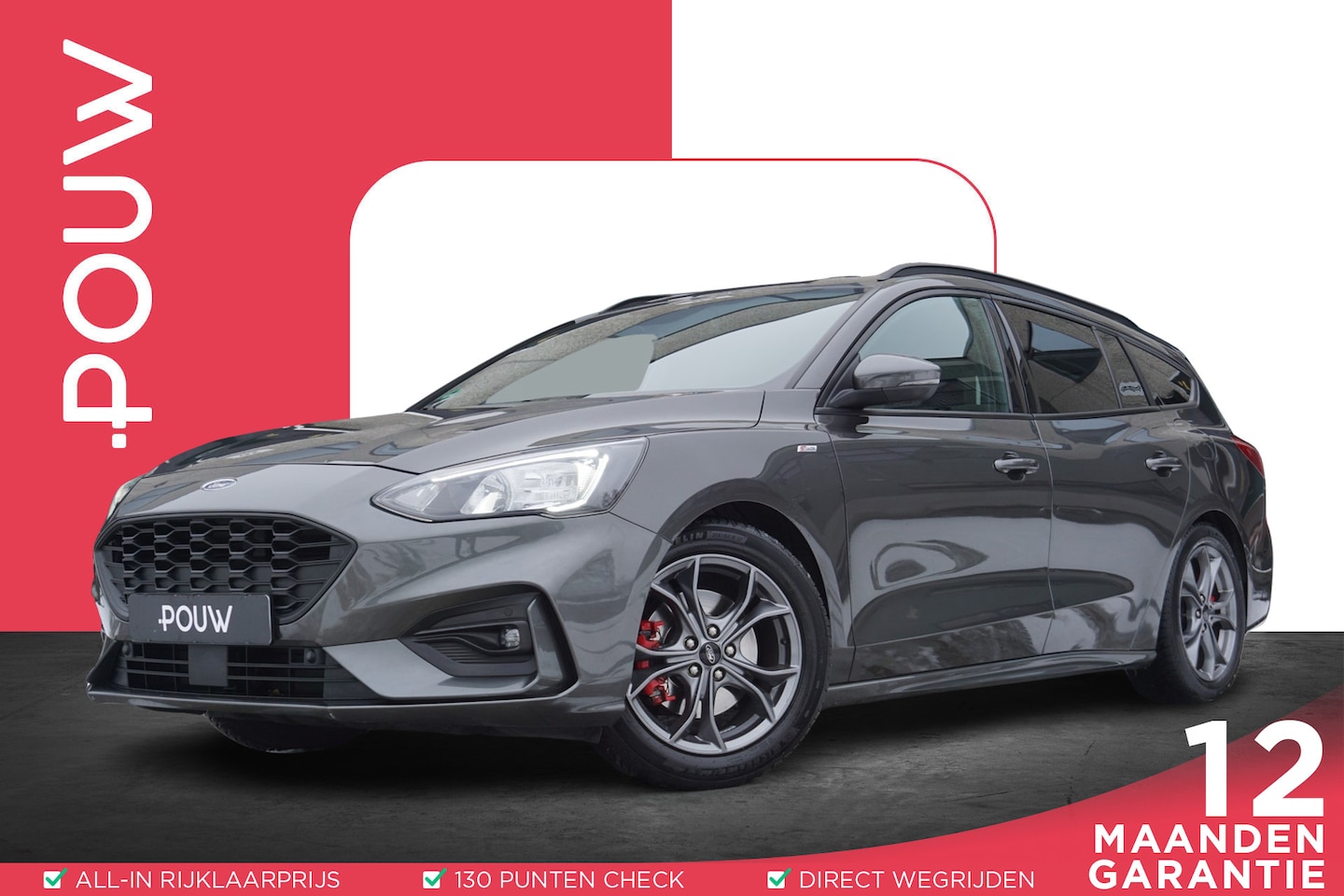 Ford Focus Wagon - 1.5 EcoBoost 150pk AUT ST Line X Business | Trekhaak | Adaptive Cruise Control | Automatis - AutoWereld.nl