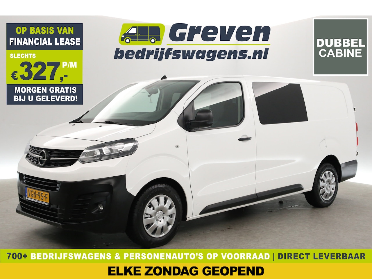 Opel Vivaro - 2.0 CDTI L3H1 | DC | Airco | Cruise | Carplay | Camera | Trekh. | Parkeersens. | 5-Zits - AutoWereld.nl