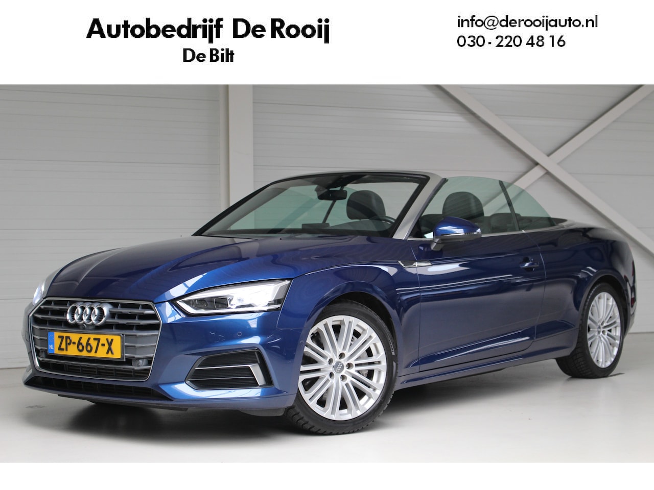 Audi A5 Cabriolet - 2.0 TFSI MHEV Design Pro Line Plus Lederen bekleding | Climate Control | Navigatie | Stoel - AutoWereld.nl