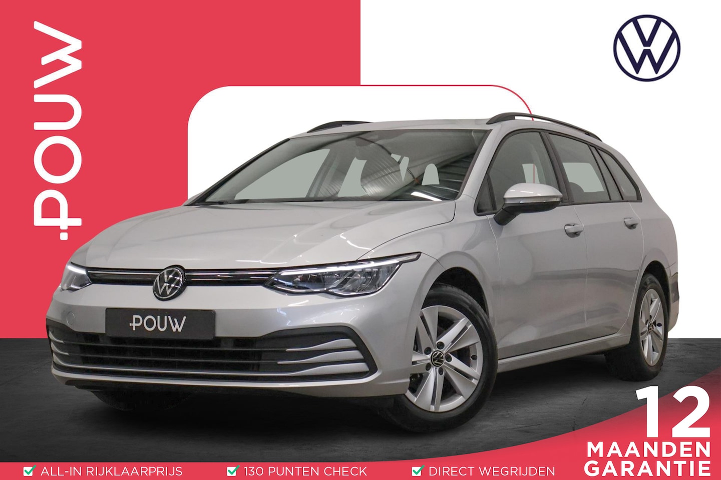 Volkswagen Golf Variant - 1.0 TSI 110pk Life | Achteruitrijcamera | Navigatie | Apple Carplay + Android Auto - AutoWereld.nl