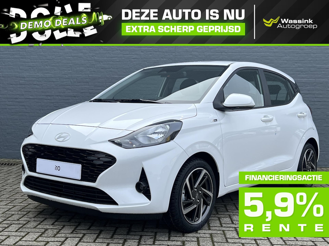 Hyundai i10 - DEMO DEAL | 1.0i 67pk Limited Edition N-Style | Lederen N-Style bekleding | 16 inch lichtm - AutoWereld.nl