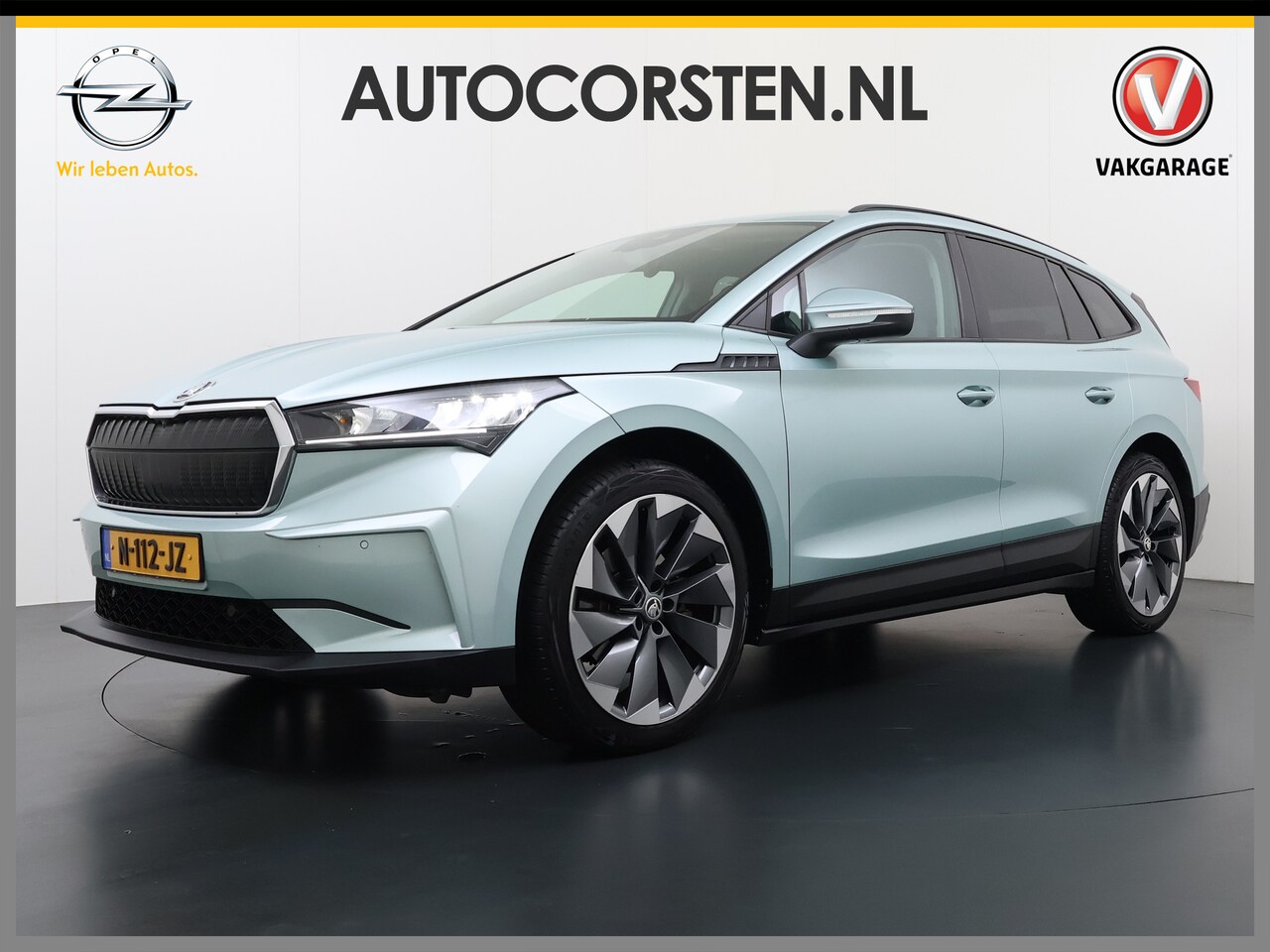 Skoda Enyaq iV - Warmtepomp Trekhaak 21"LM Apple Carplay Android 1/2 Leer Navi Ecc Camera Cruise Control SO - AutoWereld.nl