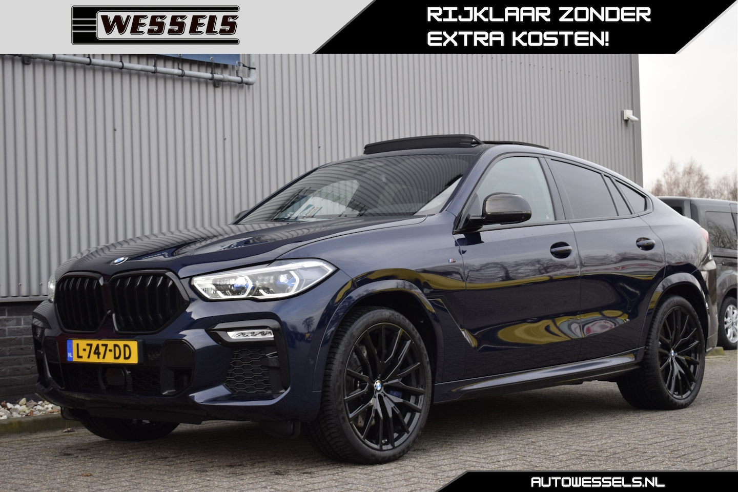 BMW X6 - M50i High Executive Panorama, Head up, Elek. trekhaak, Bowers&Wilkins, Stoel koel/verwarmi - AutoWereld.nl