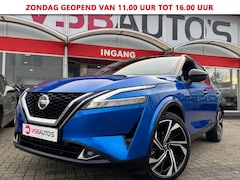 Nissan Qashqai - 1.3 MHEV AUT. 158PK TEKNA+ BOSE LEER PANO-DAK NAVI CAMERA CARPLAY MEMORY MASSAGE LMV PDC