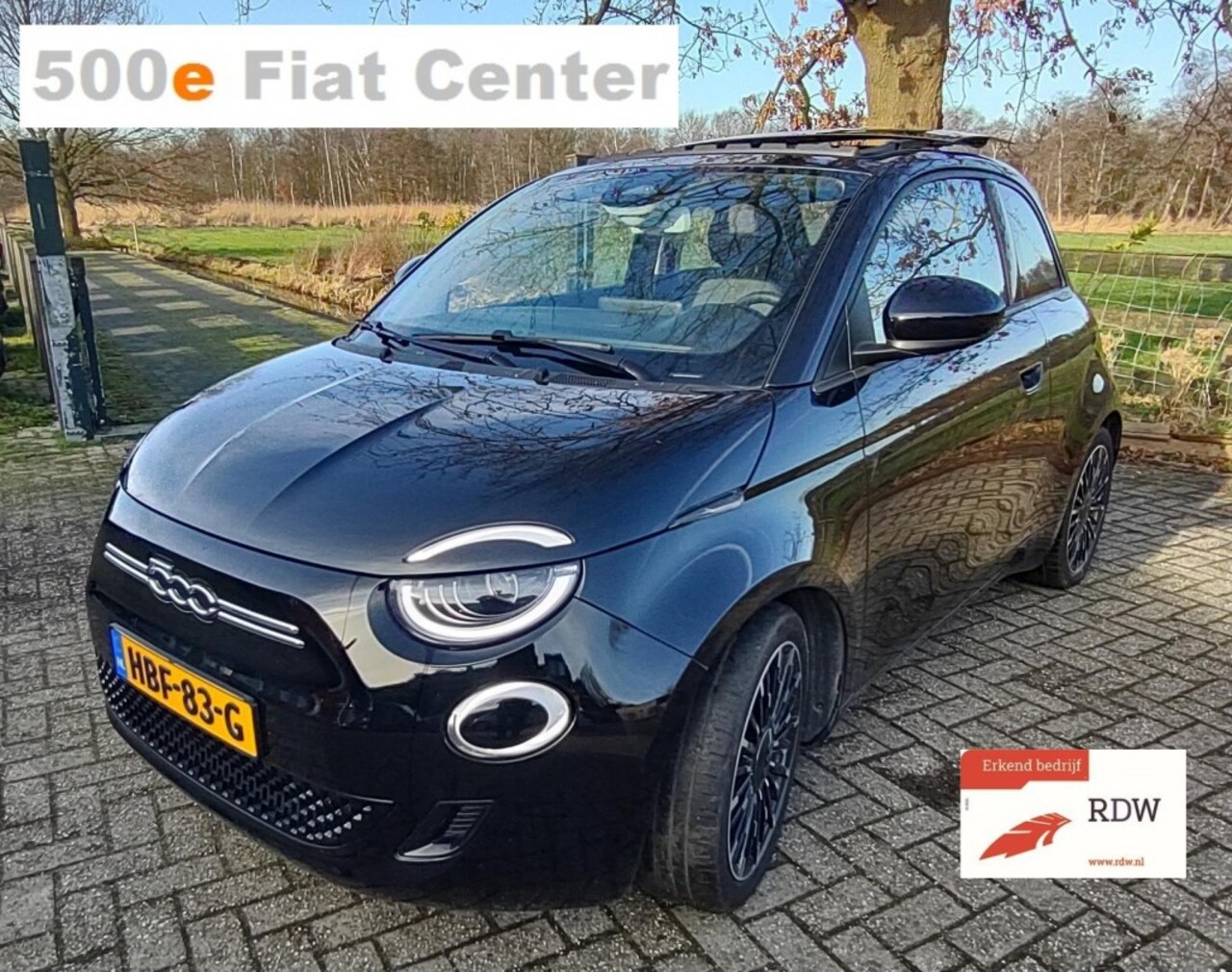 Fiat 500 - E-SchuifDak- Wintersale tot 2000 Korting!!! - AutoWereld.nl