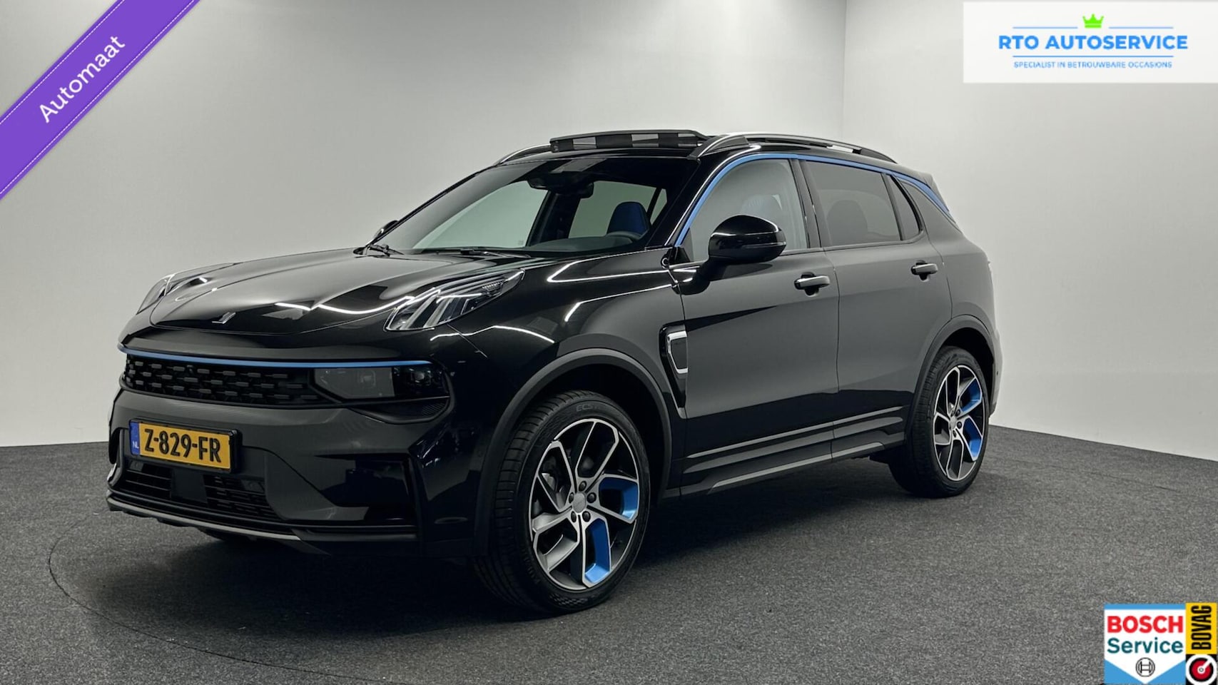 Lynk & Co 01 - 1.5 261PK Plug-in Hybrid Zwarte hemel|360 Camera|Pano|AppleCarplay|Adaptive Cruise|Origine - AutoWereld.nl